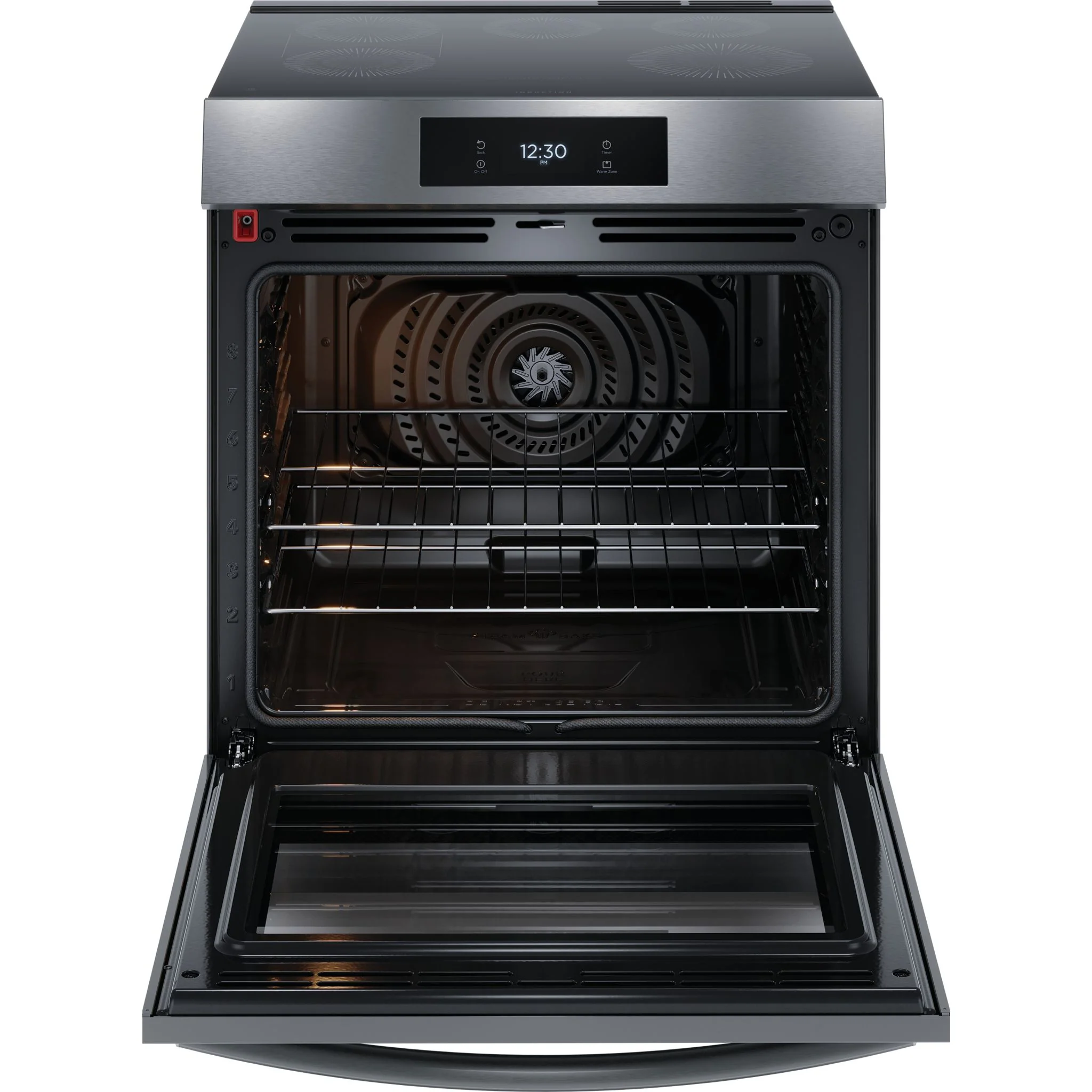Frigidaire Gallery 30" Front Control Induction Range with Total Convection - Black Stainless ( GCFI306CBD ) - Image 6