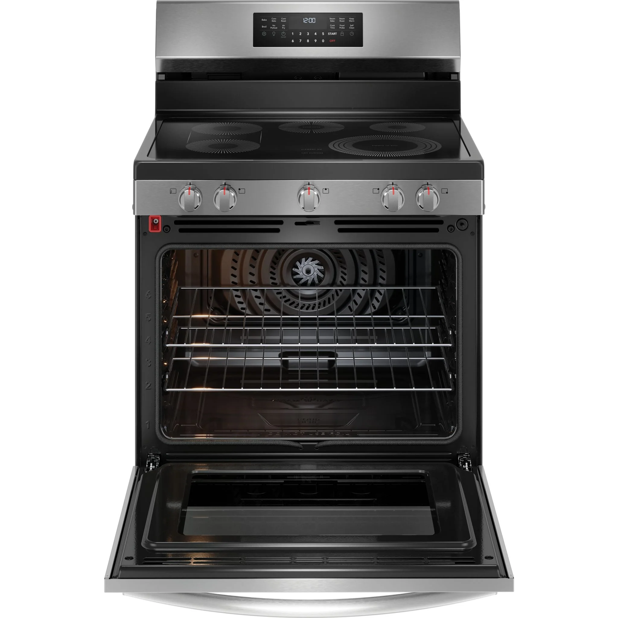 Frigidaire Gallery 30" Rear Control Electric Range with Total Convection - Stainless Steel ( GCRE306CBF ) - Image 6