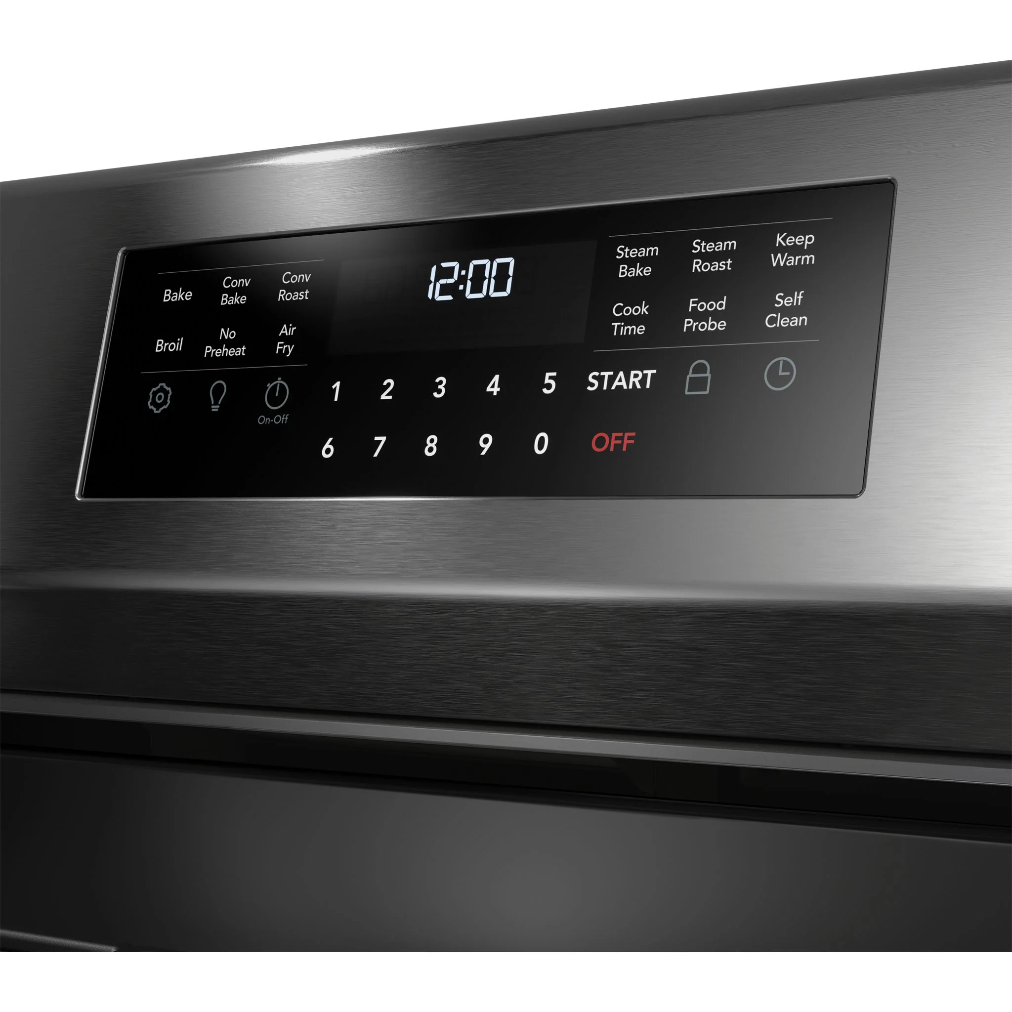 Frigidaire Gallery 30" Rear Control Gas Range with Total Convection - Black Stainless ( GCRG3060BD ) - Image 3