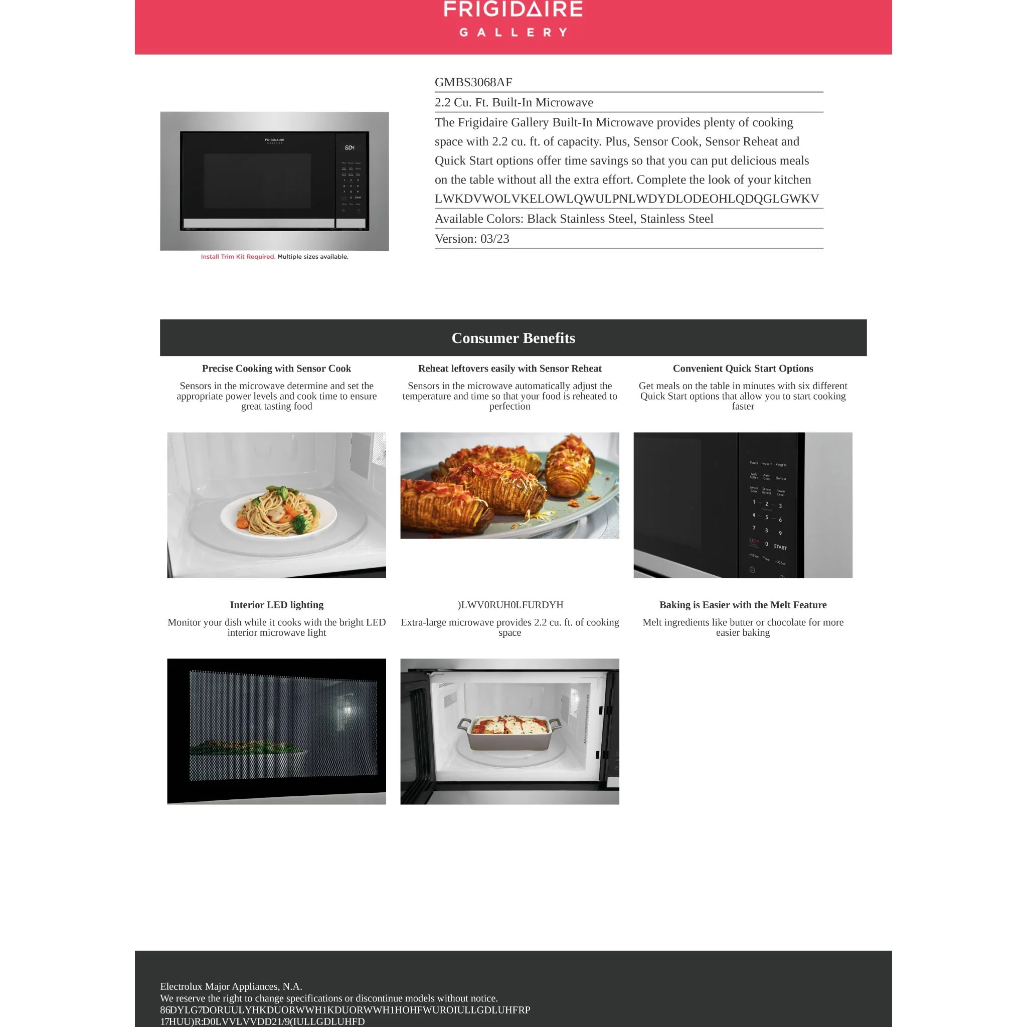 Frigidaire Gallery 30" Stainless-Steel Gallery Microwave Trim Kit - Stainless Steel ( GMTK3068AF ) - Image 5