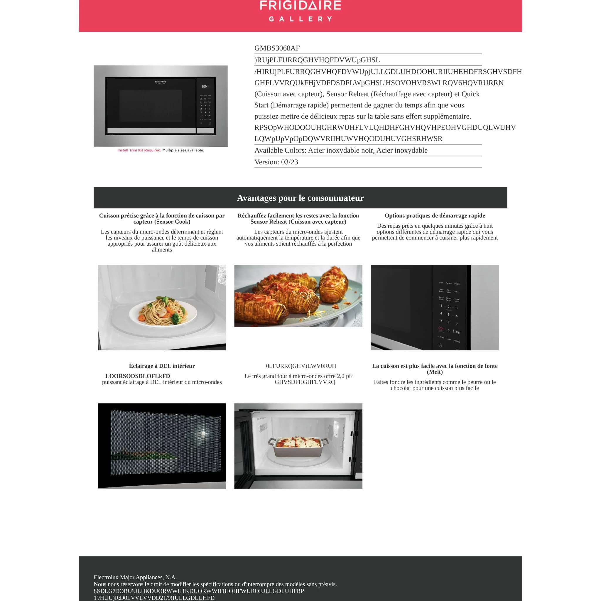 Frigidaire Gallery 30" Stainless-Steel Gallery Microwave Trim Kit - Stainless Steel ( GMTK3068AF ) - Image 6
