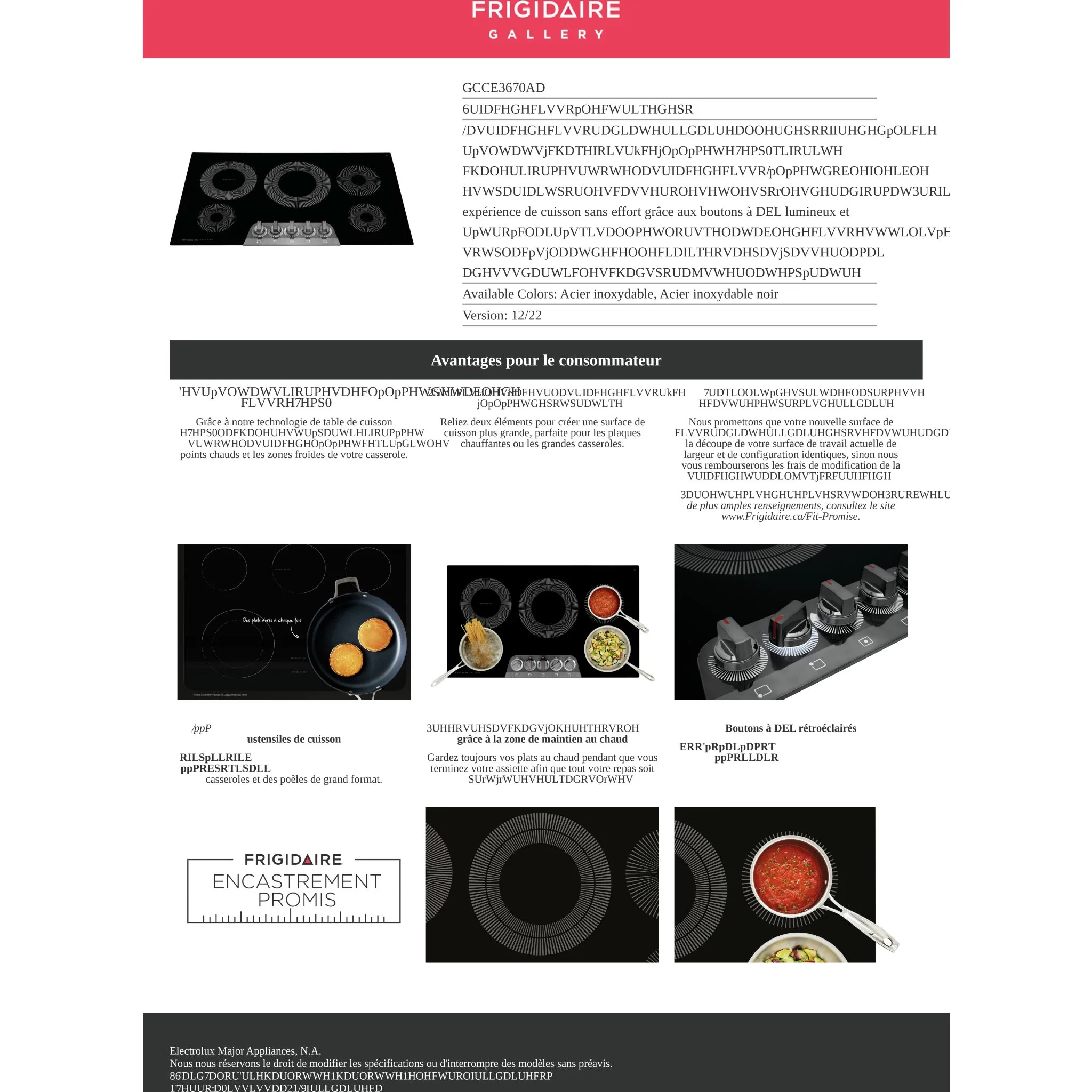 Frigidaire Gallery 36" Electric Cooktop - Black Stainless ( GCCE3670AD ) - Image 12