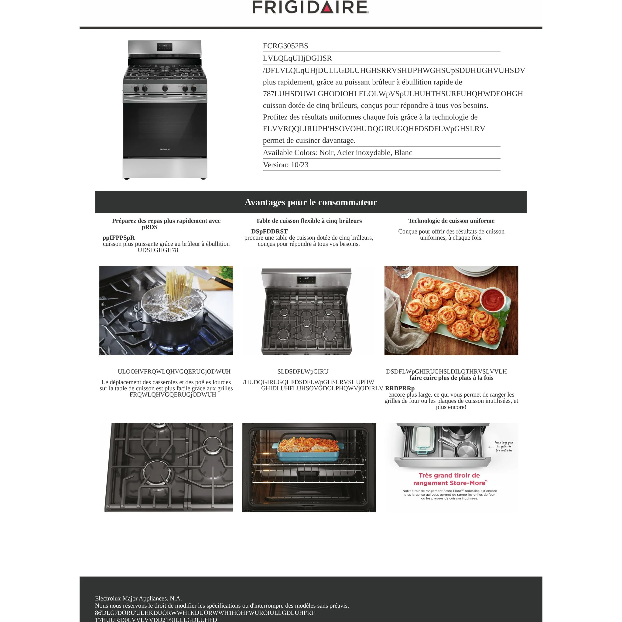 Frigidaire Gas Range (FCRG3052BS) - Stainless Steel - Image 11