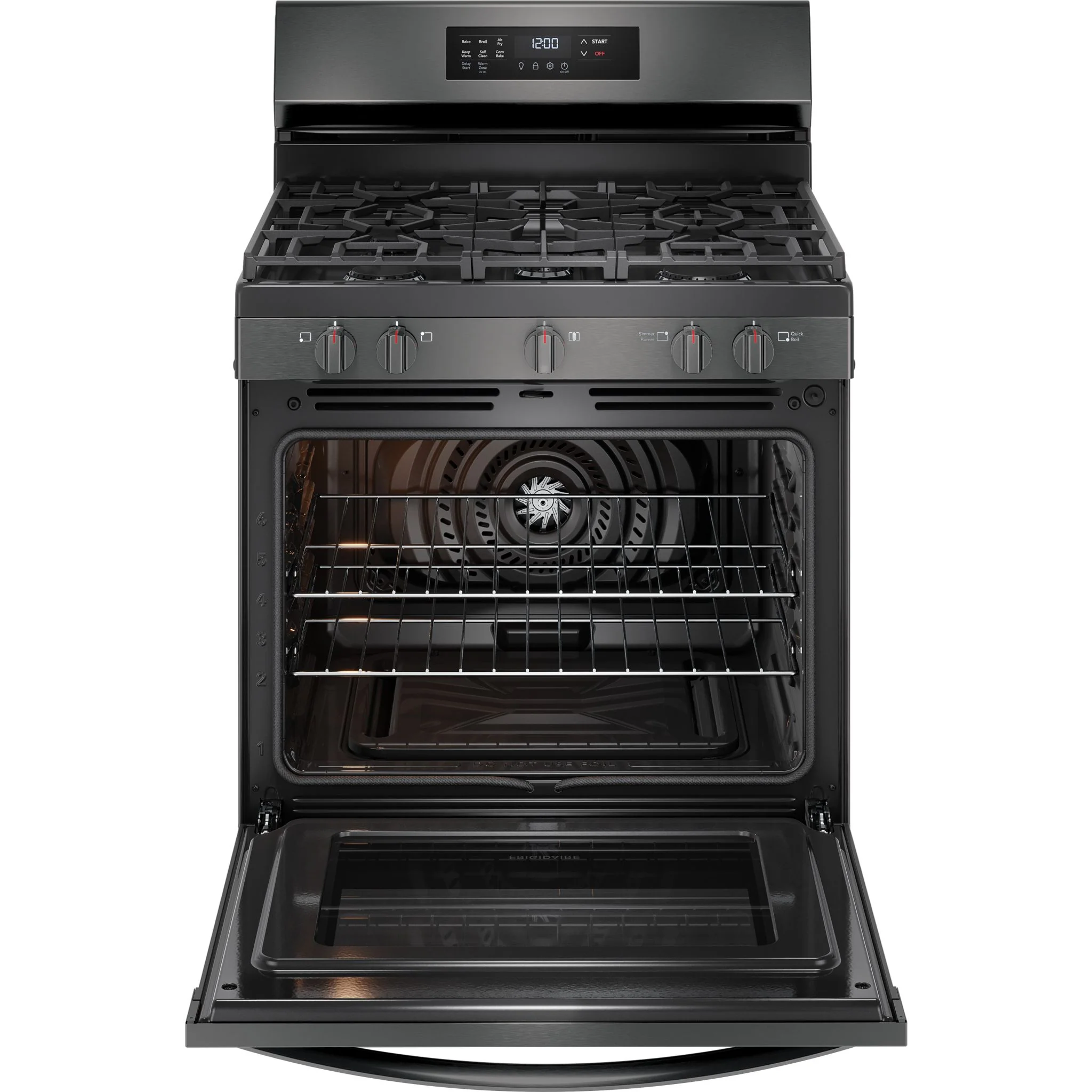 Frigidaire Gas Range (FCRG3083AD) - Black Stainless Steel - Image 2