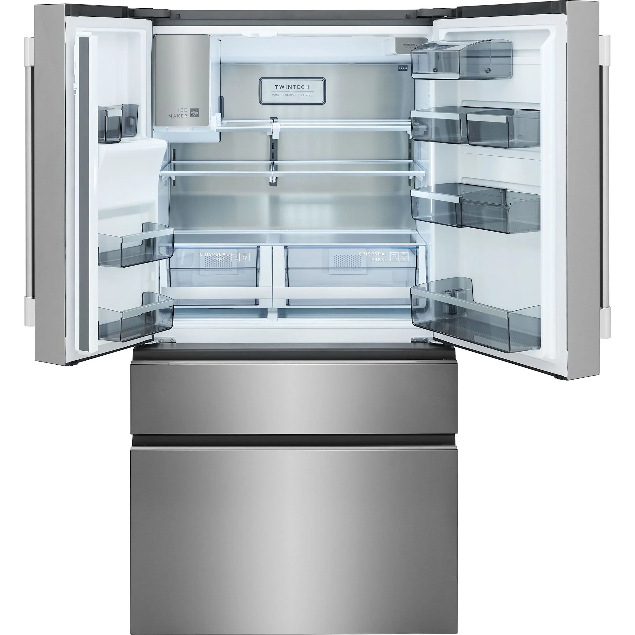 Frigidaire Professional 21 Cu. Ft. Counter-Depth 4-Door French Door Refrigerator - SmudgeProof Stainless Steel (PRMC2290BF) - Image 3