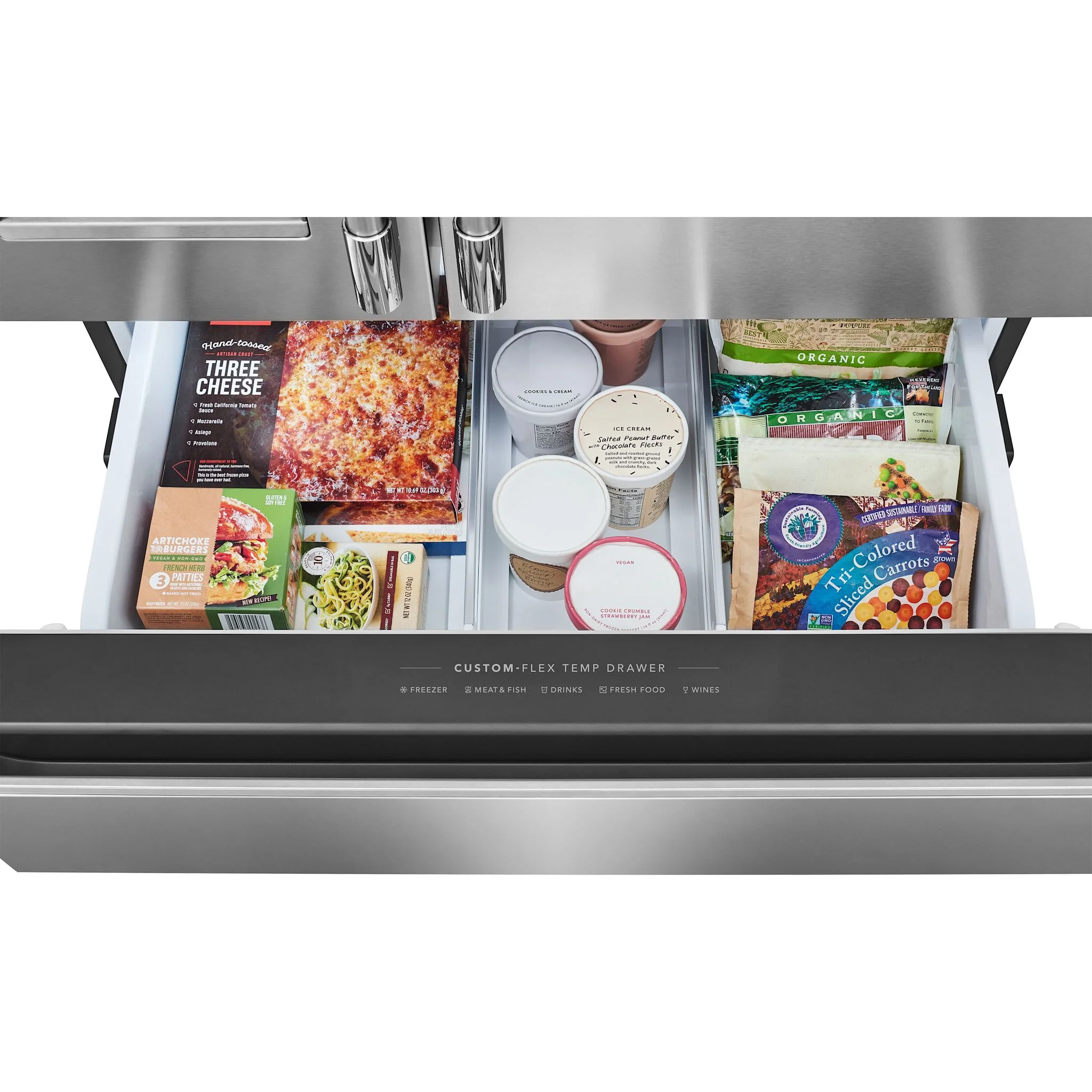 Frigidaire Professional 21 Cu. Ft. Counter-Depth 4-Door French Door Refrigerator - SmudgeProof Stainless Steel (PRMC2290BF) - Image 7