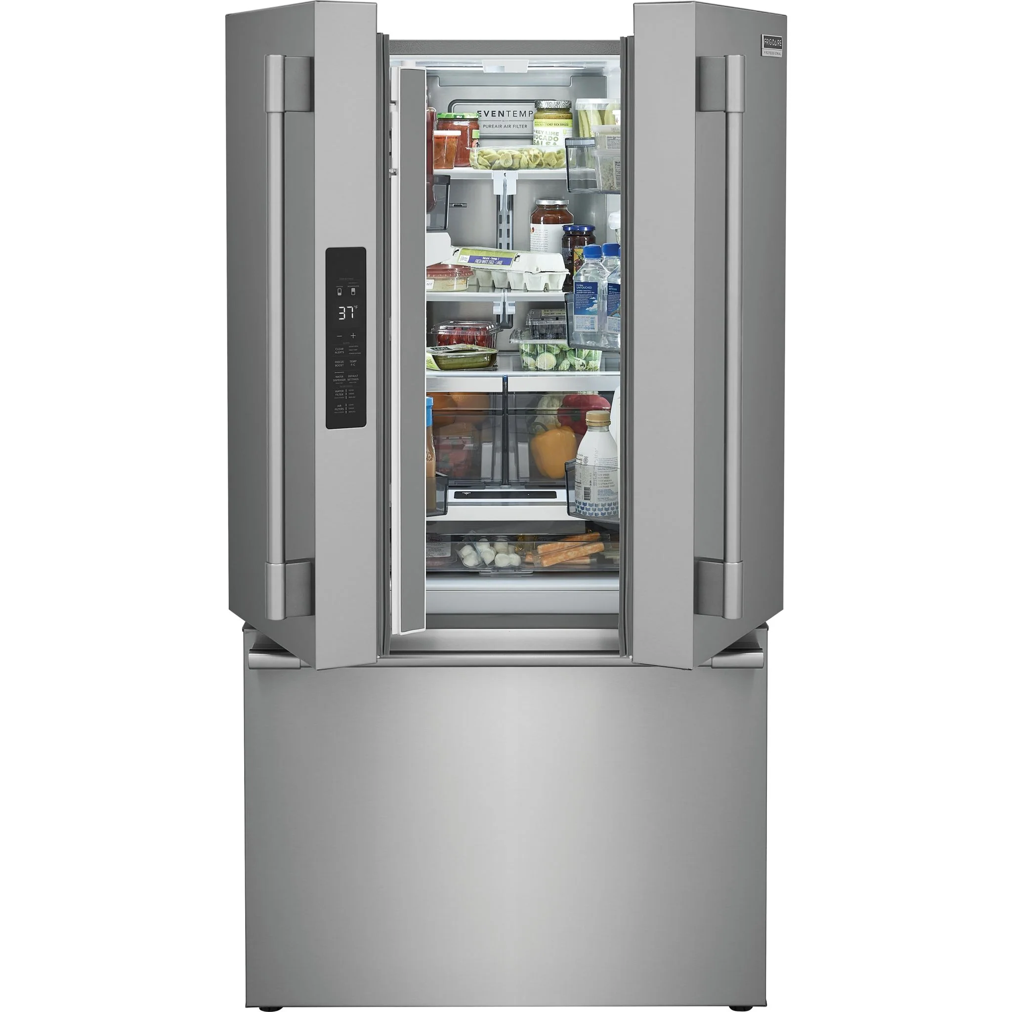 Frigidaire Professional 23 Cu. Ft. Counter-Depth French Door Refrigerator - Stainless Steel ( PRFG2383AF ) - Image 6