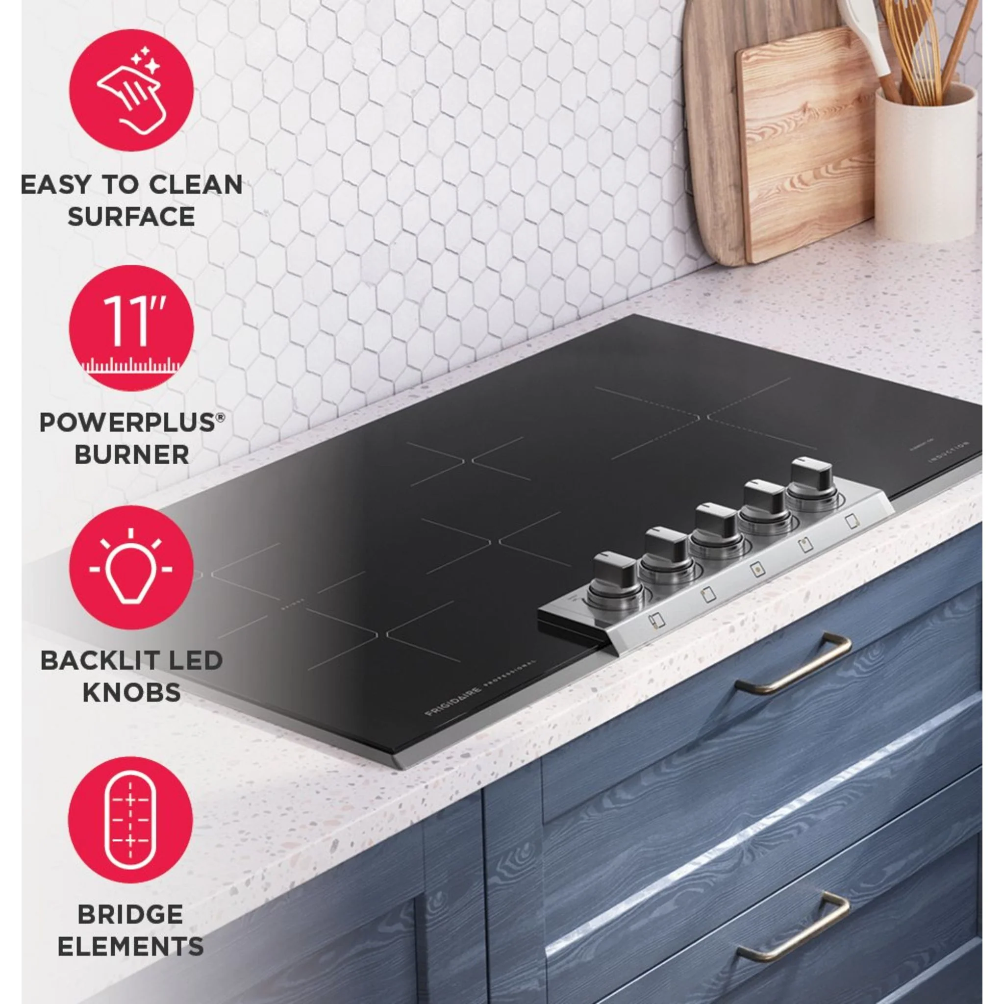 Frigidaire Professional 36" Induction Cooktop - Stainless Steel ( PCCI3680AF ) - Image 9