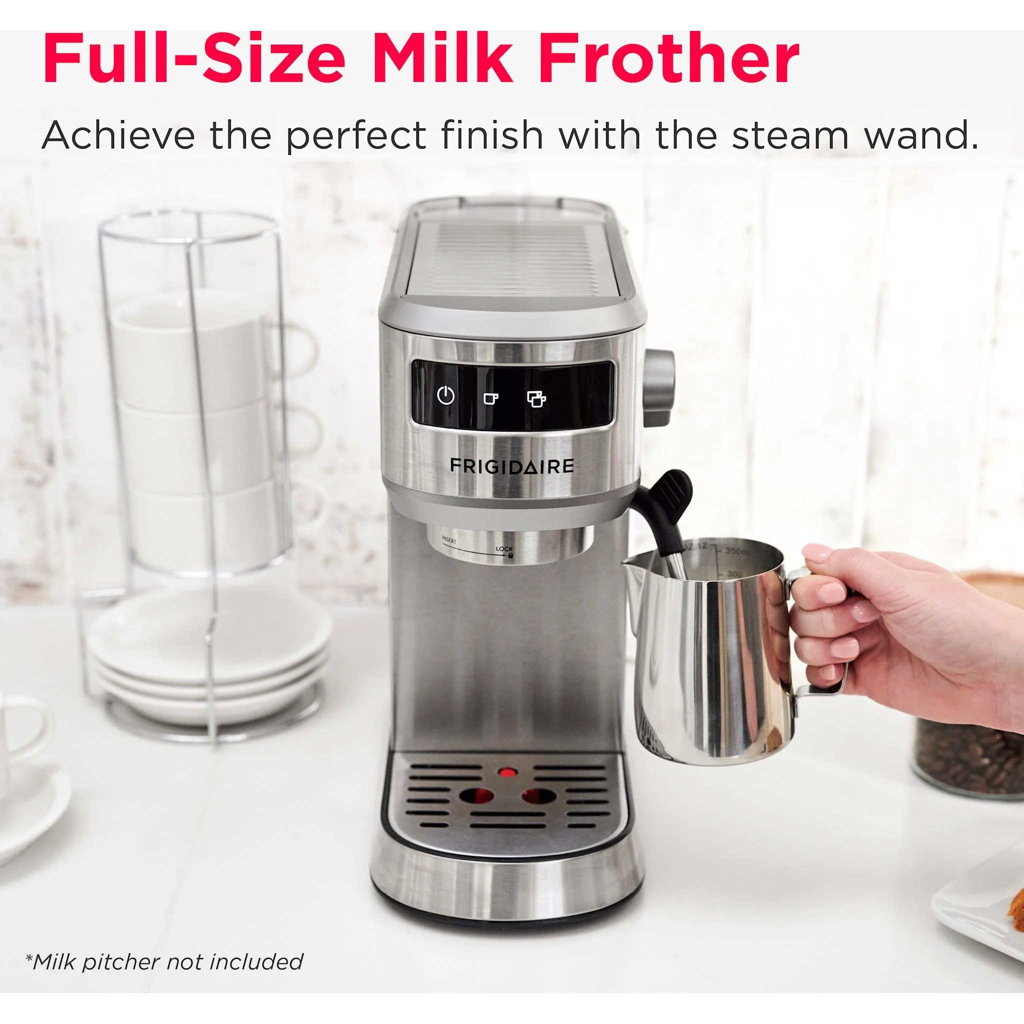 Frigidaire Steam Espresso Maker - Black Stainless ( FREM100SS ) - Image 15