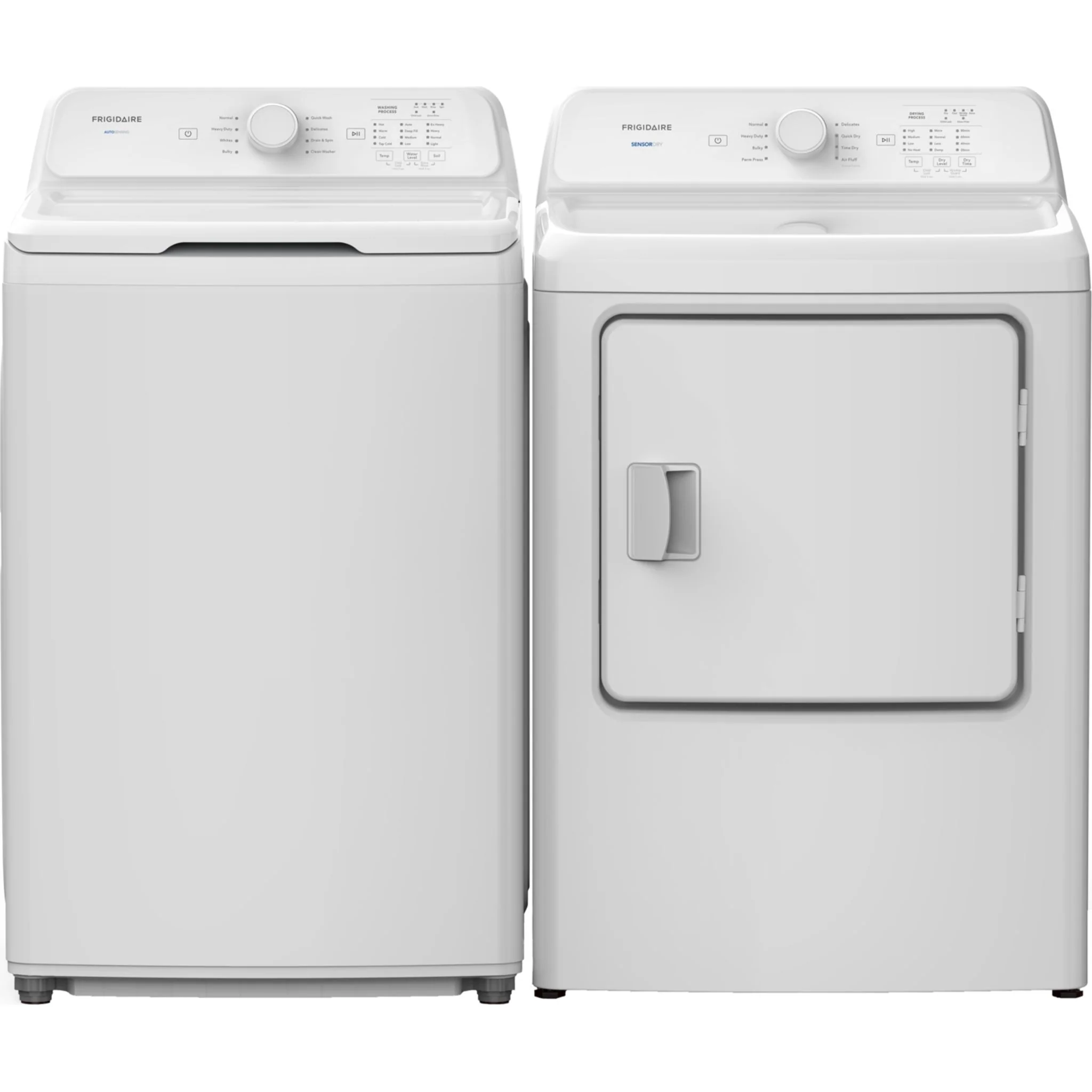 Frigidaire Top Load Pair (FLVW7000AW-FLVE700CAW) - White - Image 2