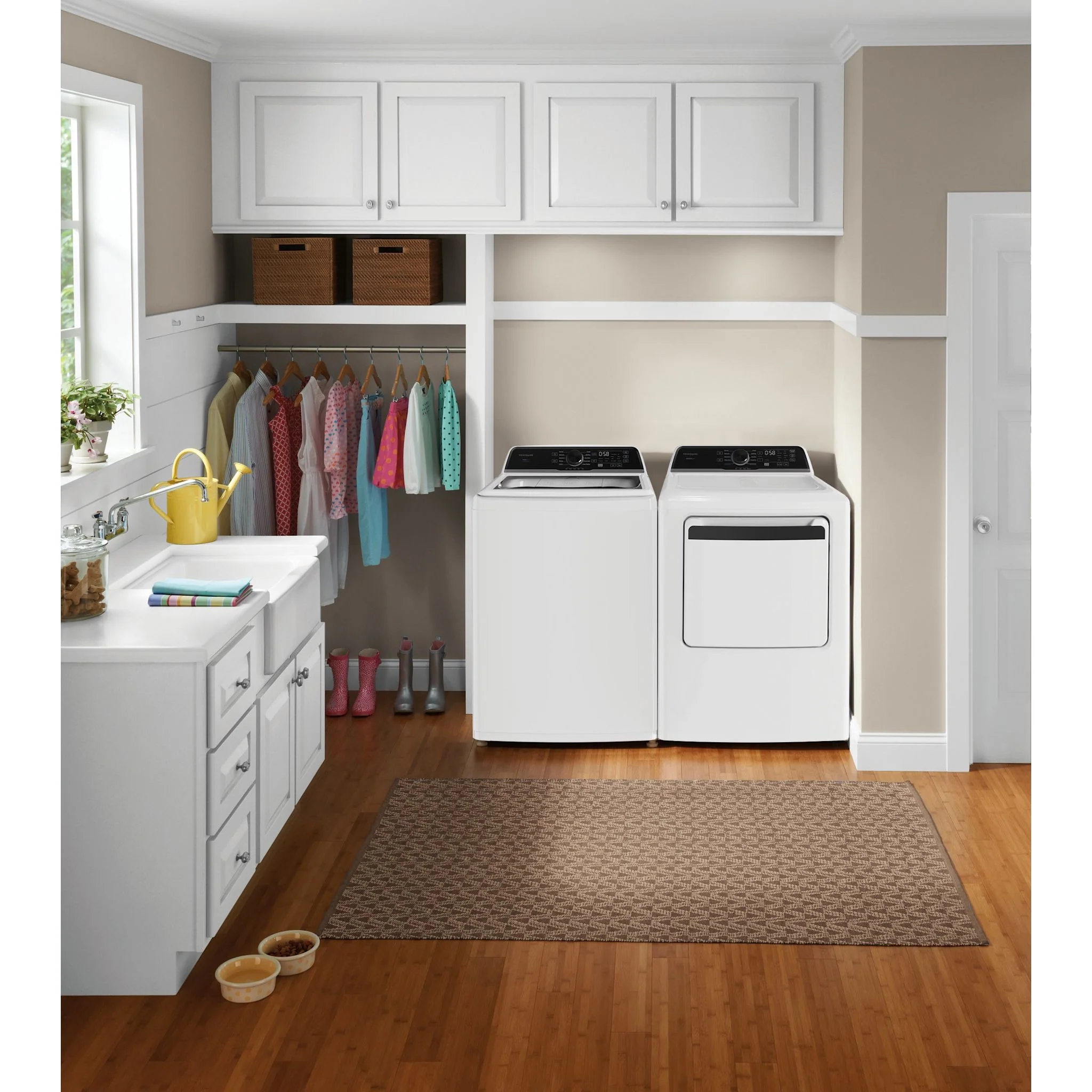 Frigidaire Top Load Pair (FLVW7523BW-FLVE752CBW) - White - Image 2