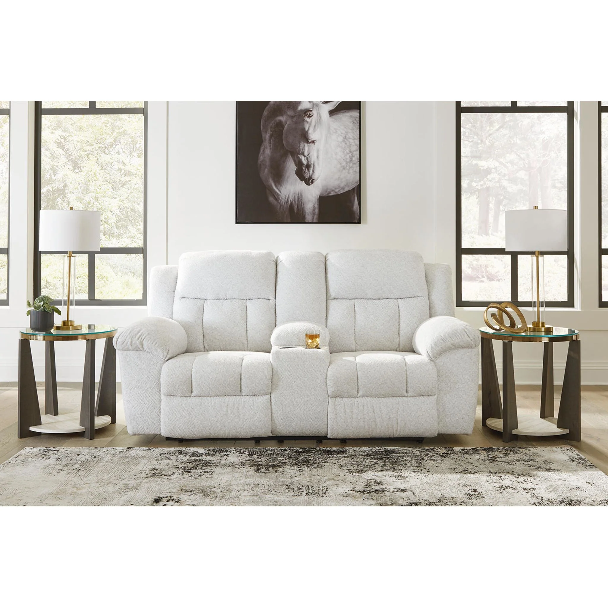 Frohn Reclining Loveseat with Console - Image 2
