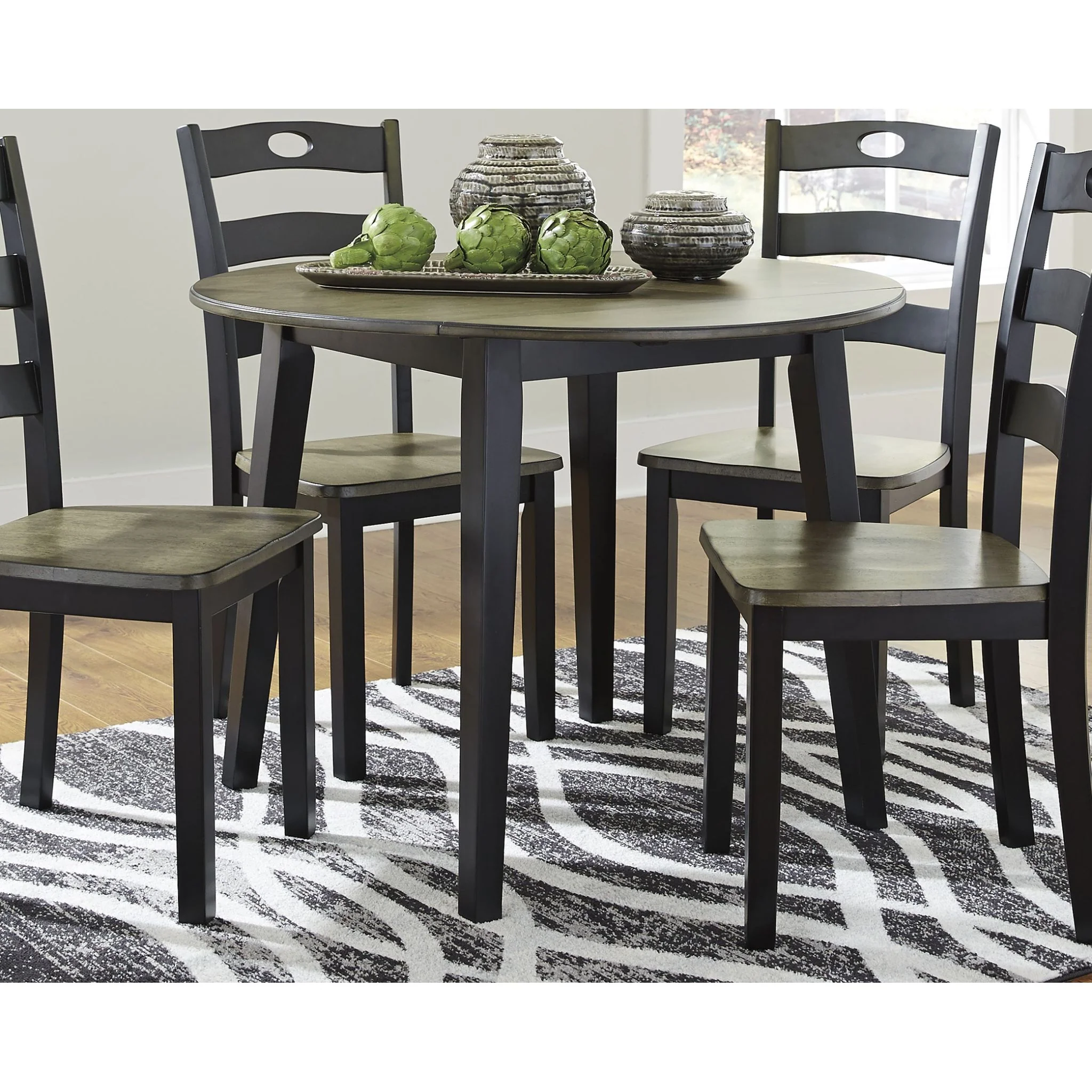 Froshburg Round Drop Leaf Table - Image 2