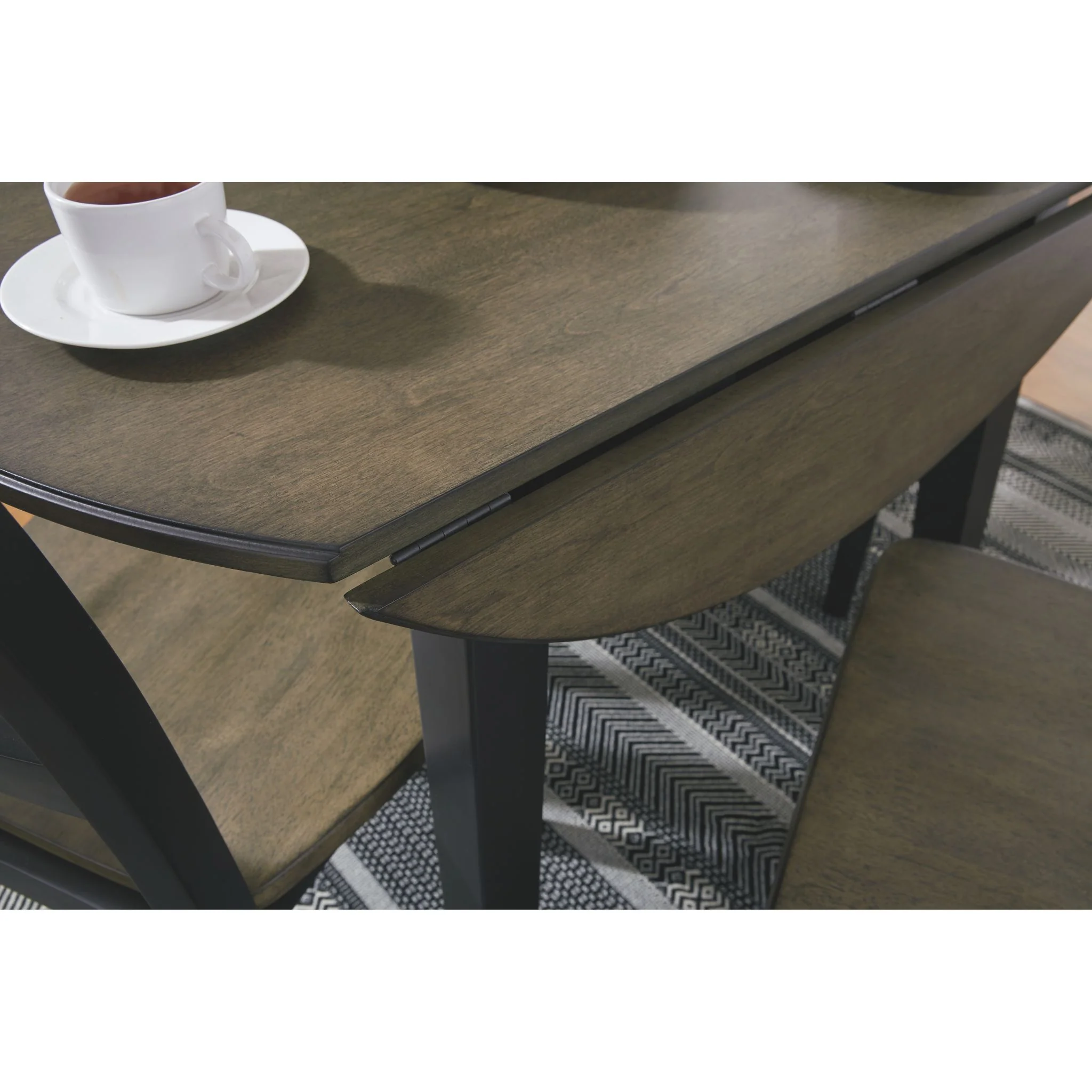 Froshburg Round Drop Leaf Table - Image 3