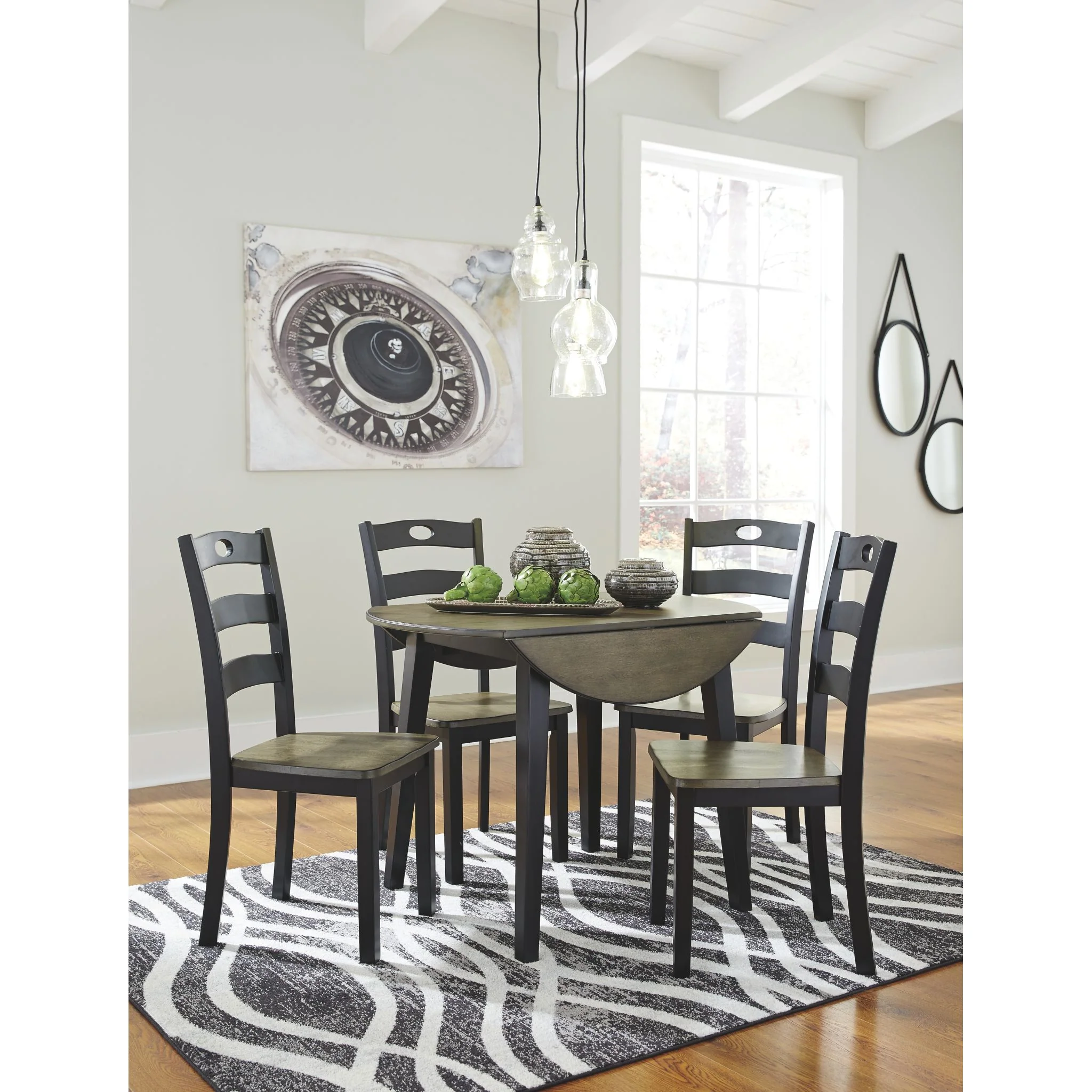 Froshburg Round Drop Leaf Table - Image 7