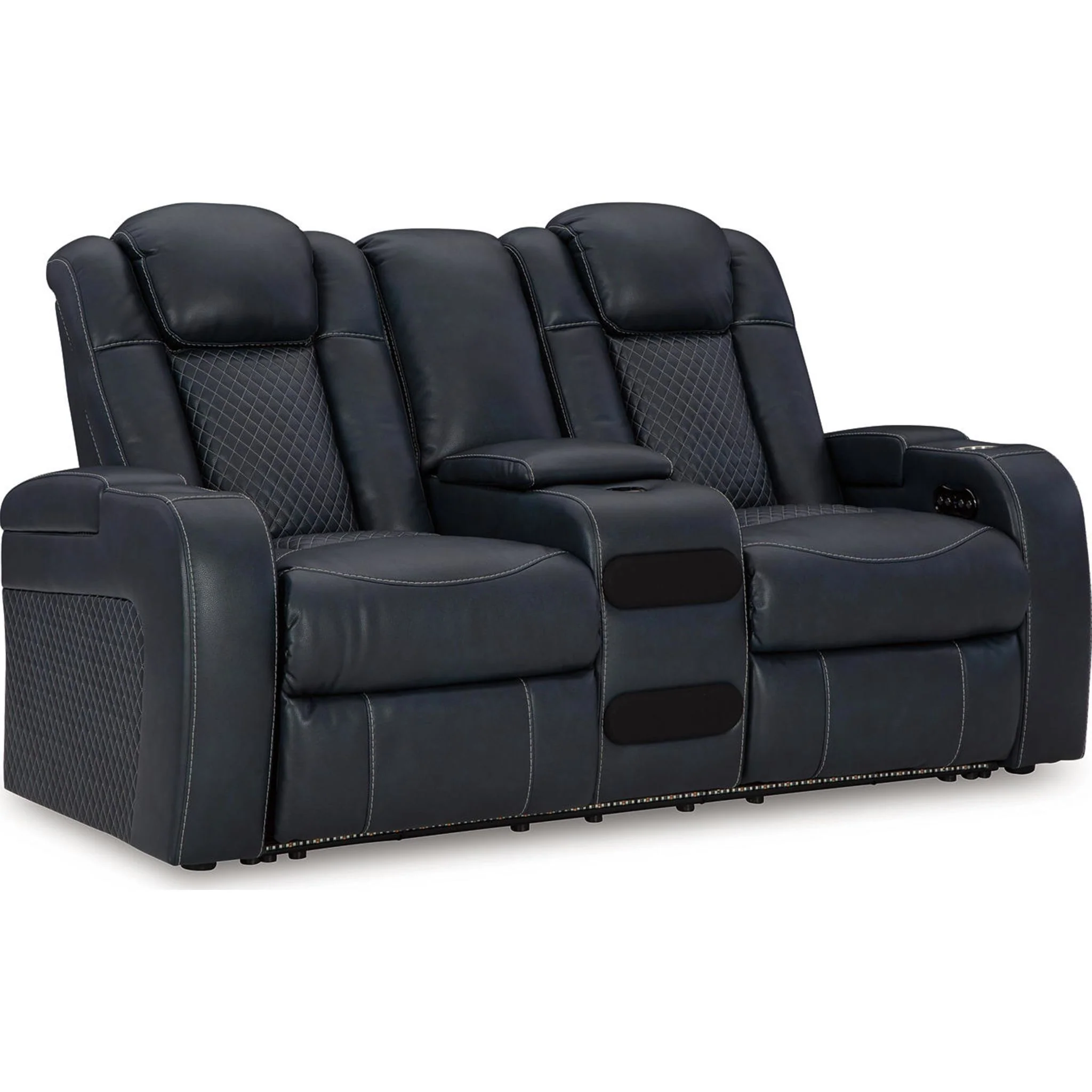 Fyne-Dyme Power Reclining Loveseat with Console - Image 6