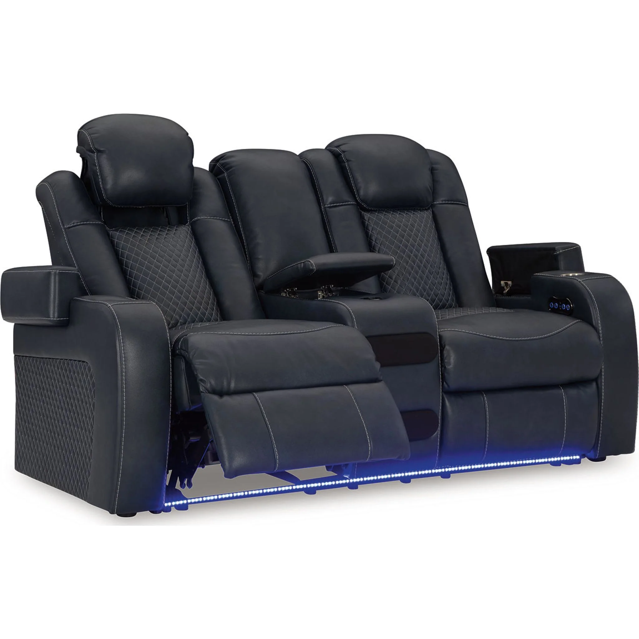 Fyne-Dyme Power Reclining Loveseat with Console - Image 7