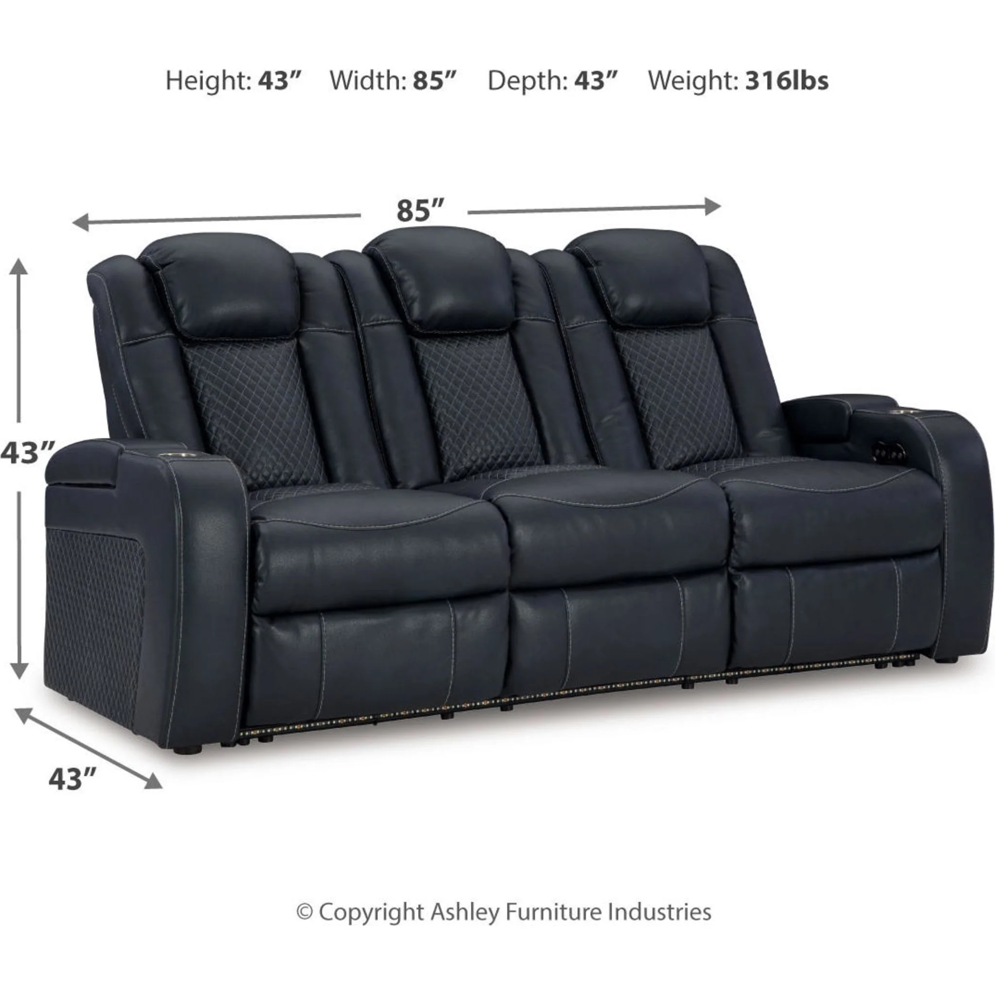 Fyne-Dyme Power Reclining Sofa - Image 4
