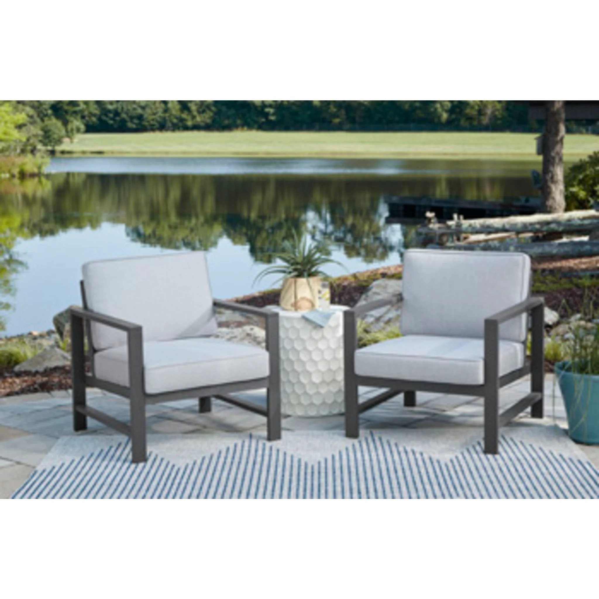 Outdoor Fynnegan Chair with Cushion (set of 2) - Image 9