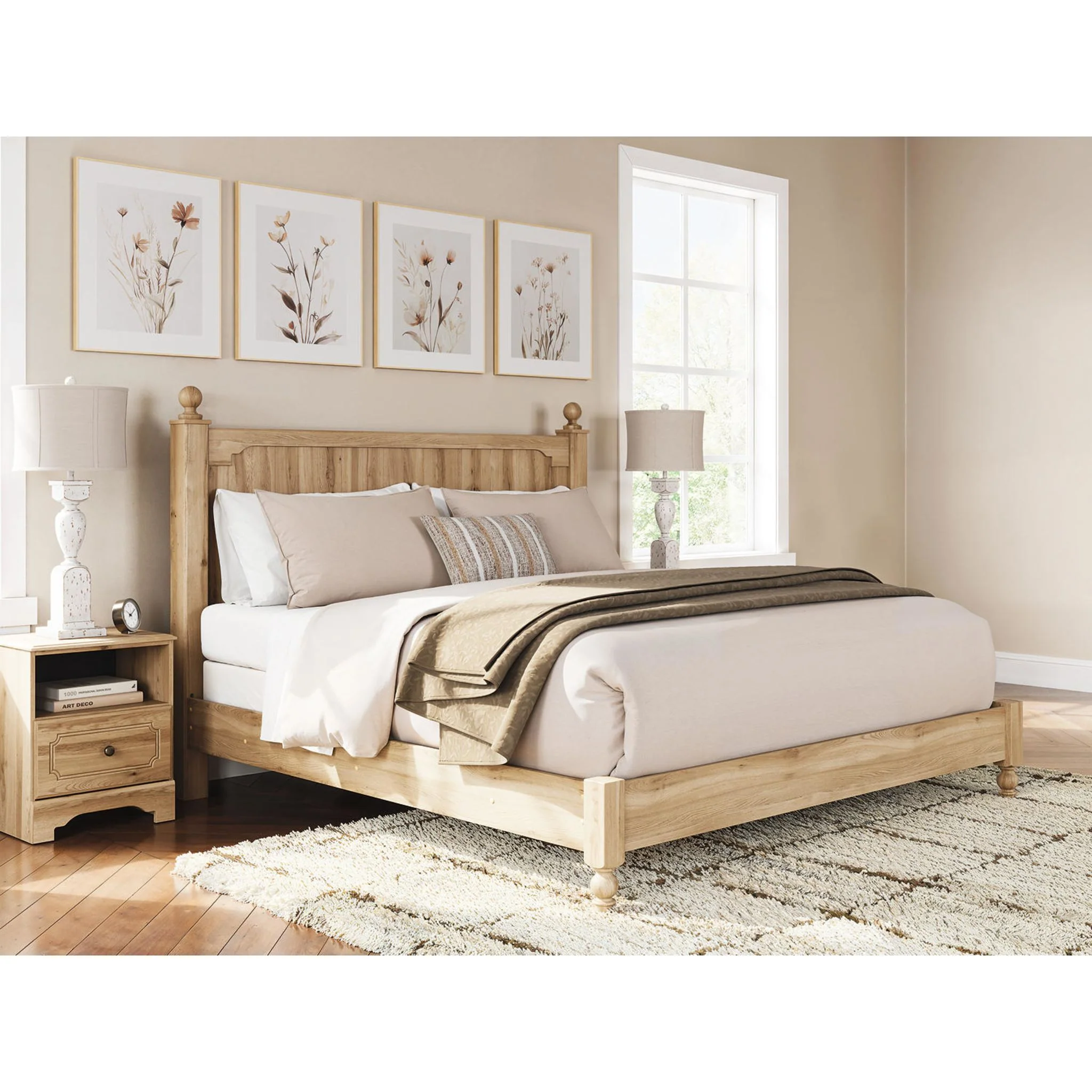 Galletyn 5 Piece King Panel Bedroom - Image 19