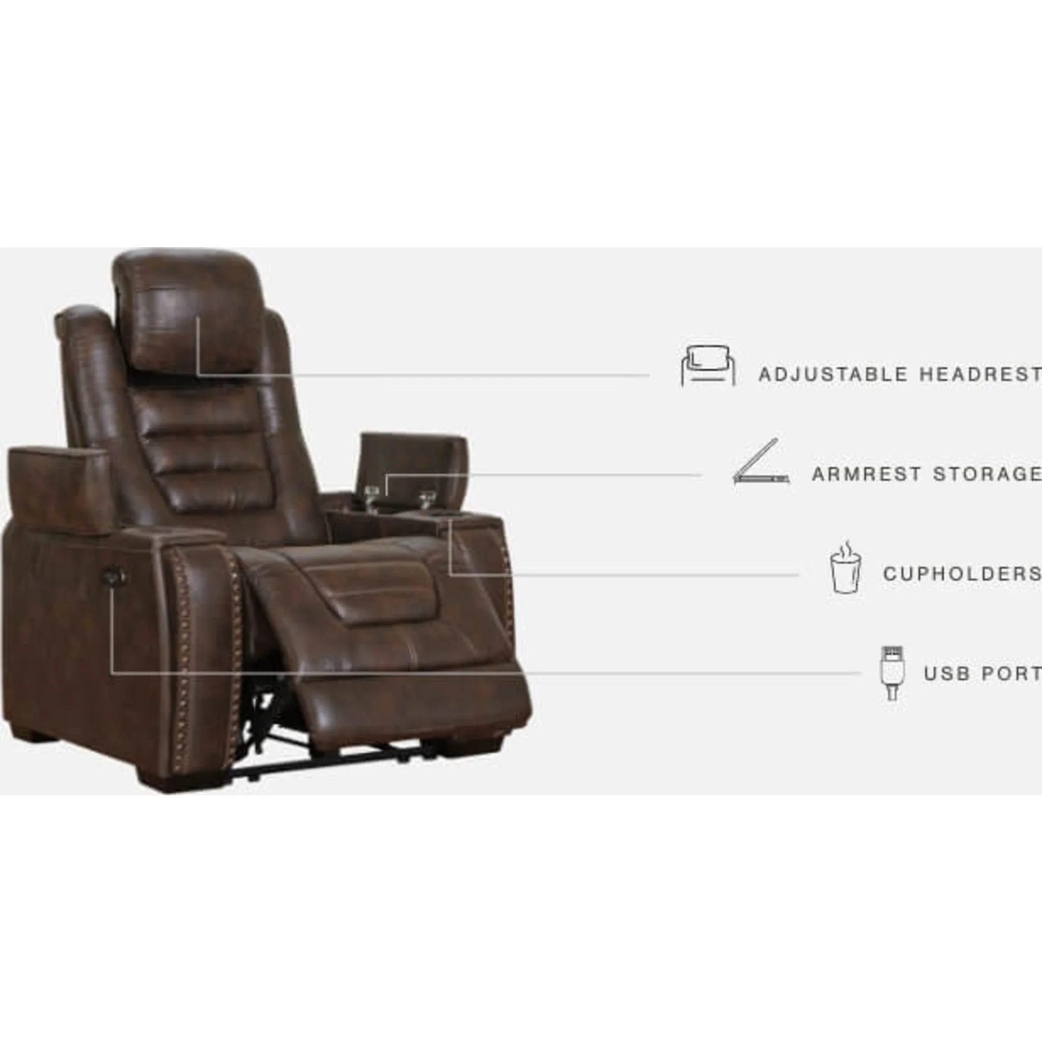 Game Zone Power Recliner - Image 4