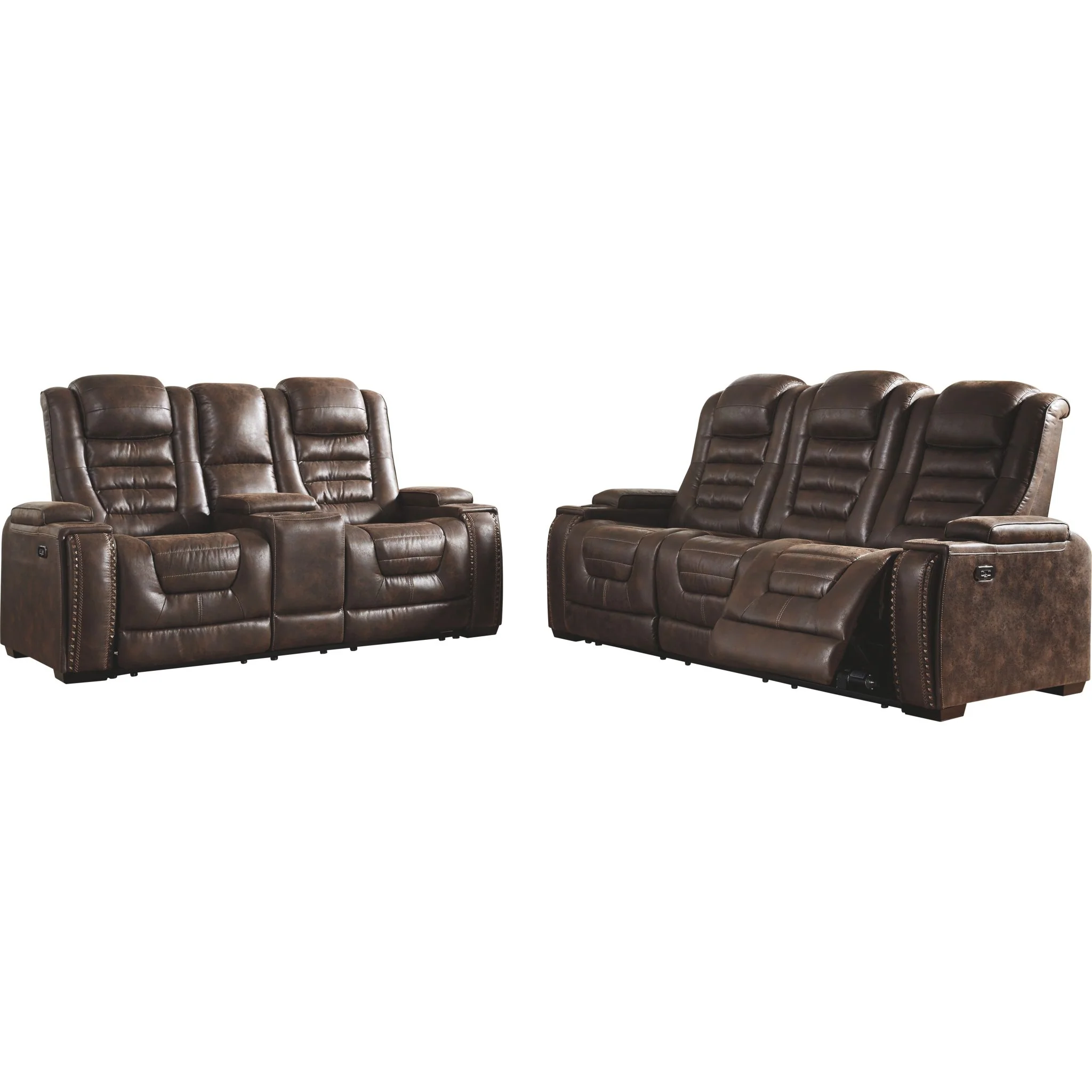 Game Zone Power Reclining Loveseat with Console and Adj Head - Image 3