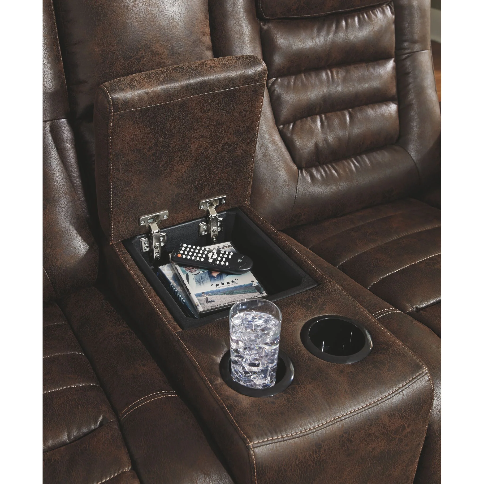 Game Zone Power Reclining Loveseat with Console and Adj Head - Image 7