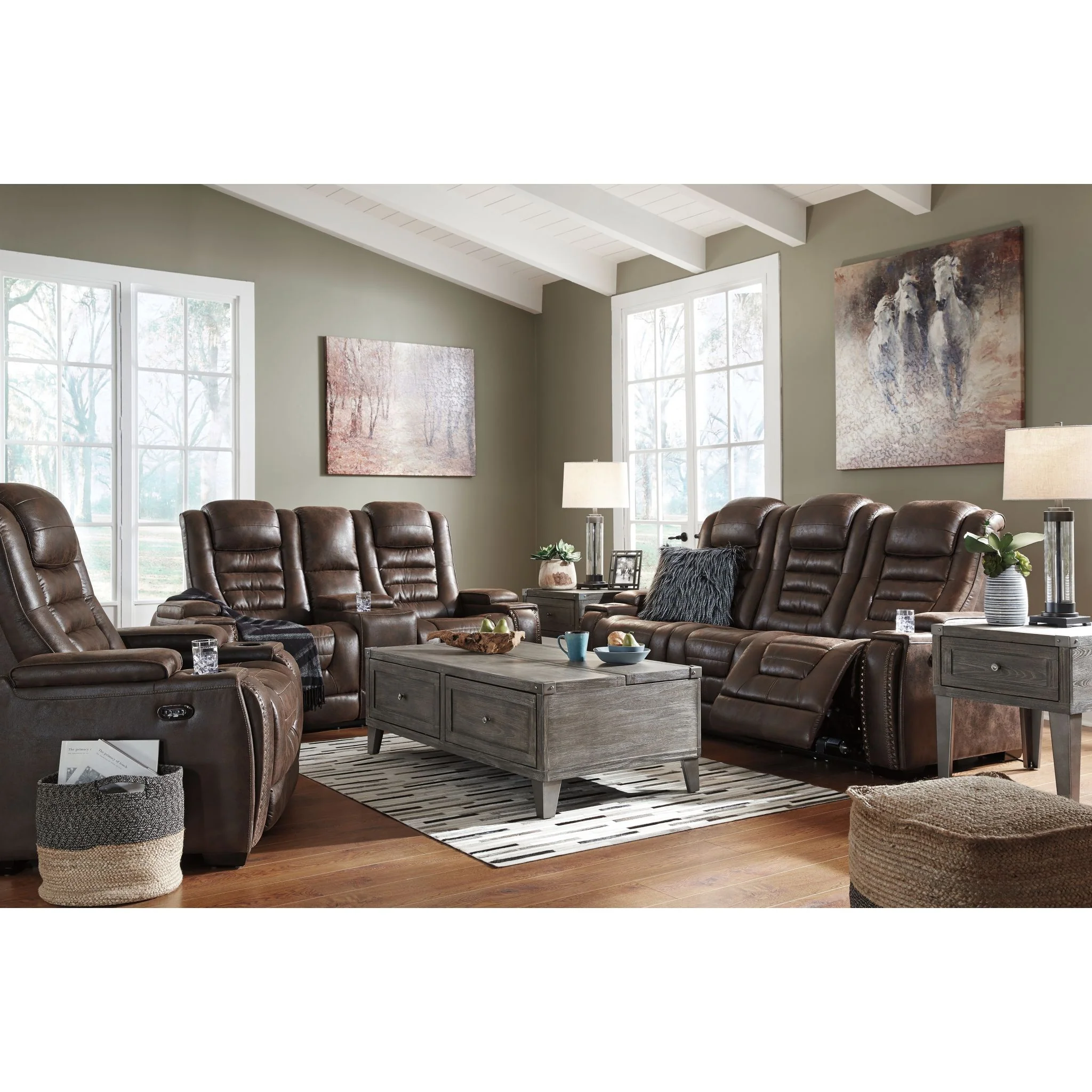 Game Zone Power Reclining Sofa with Adjustable Headrest - Image 10