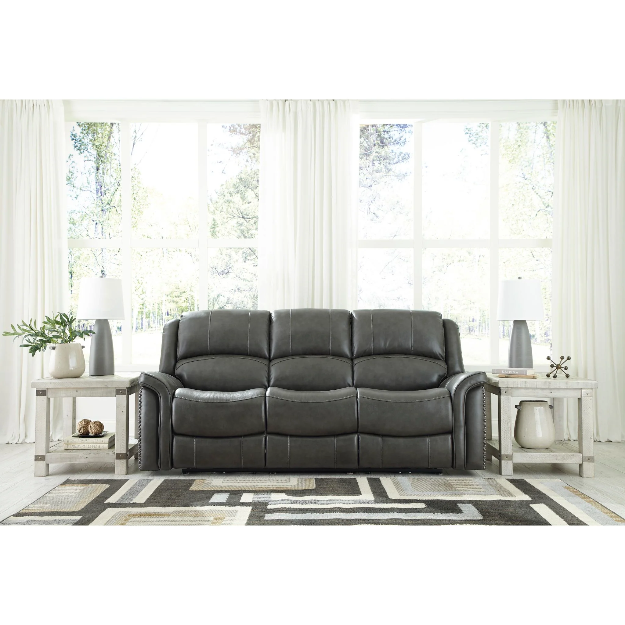 Gaspar Power Reclining Sofa with Adjustable Headrest - Image 2