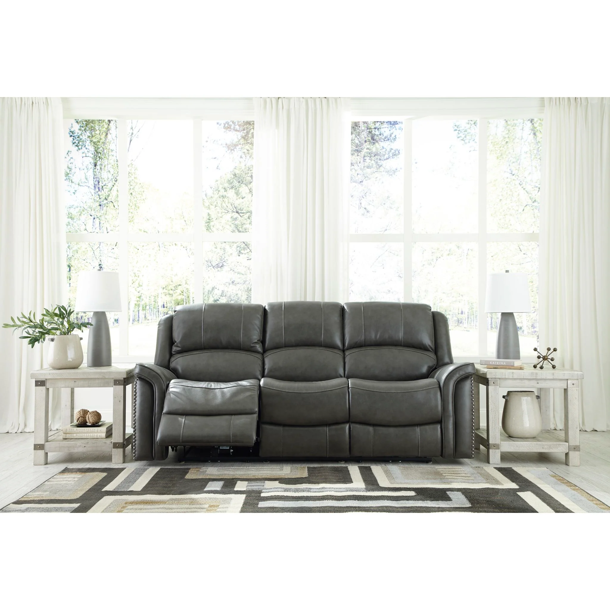 Gaspar Power Reclining Sofa with Adjustable Headrest - Image 3