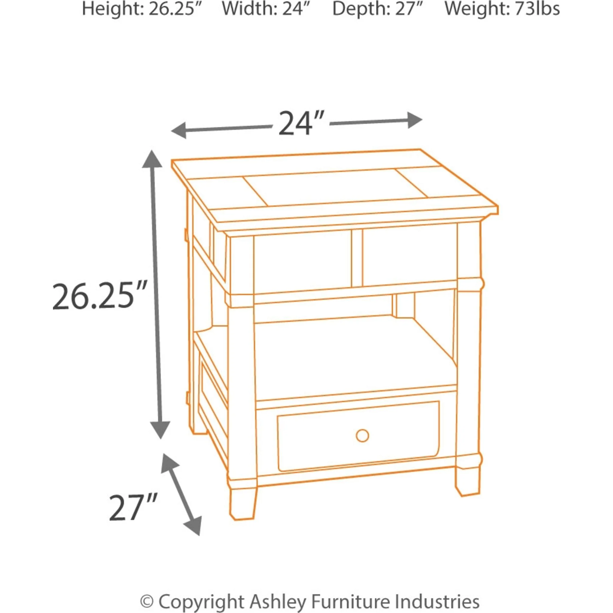 Gately Rectangle End Table - Image 11