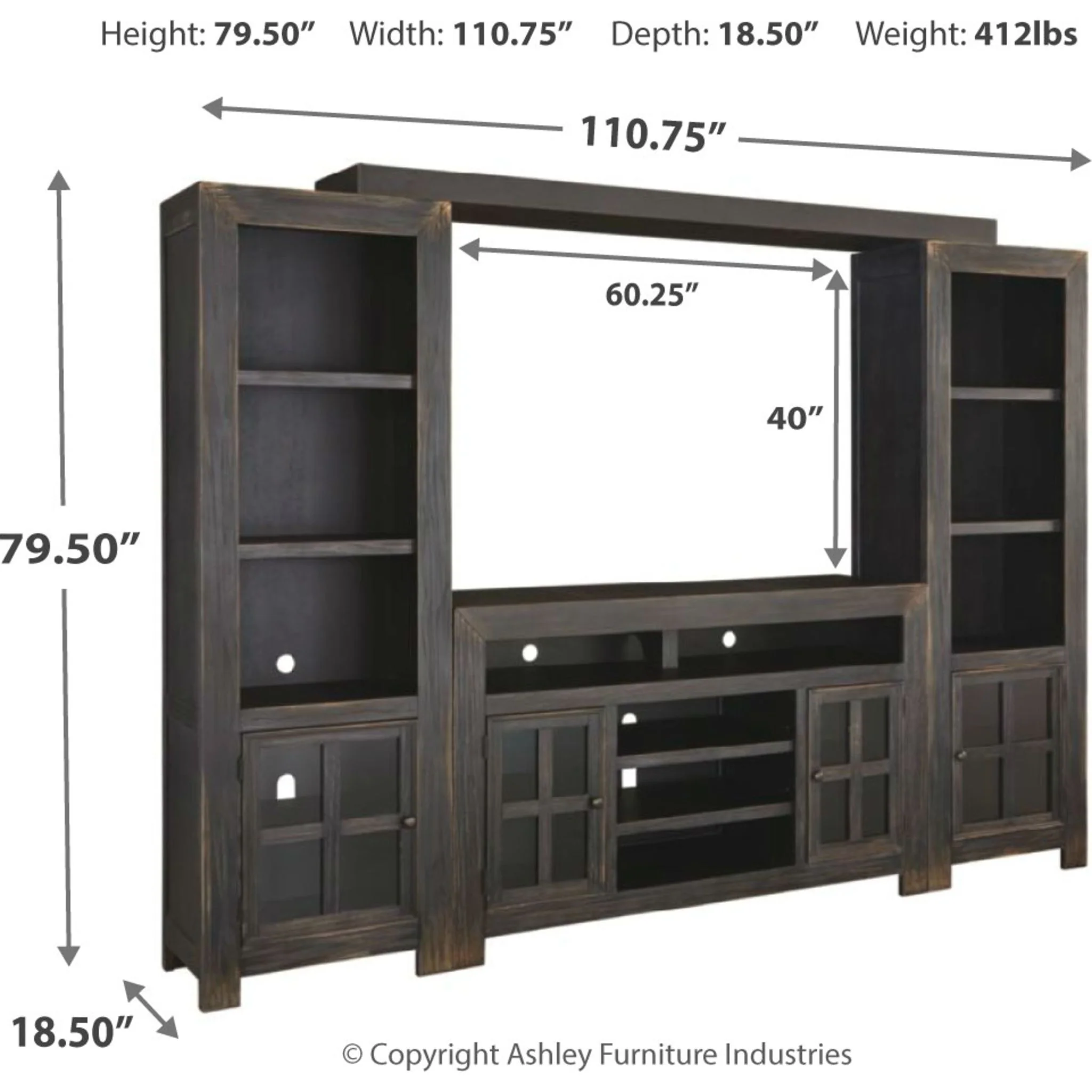 Gavelston 4 Piece Entertainment Unit - Image 3