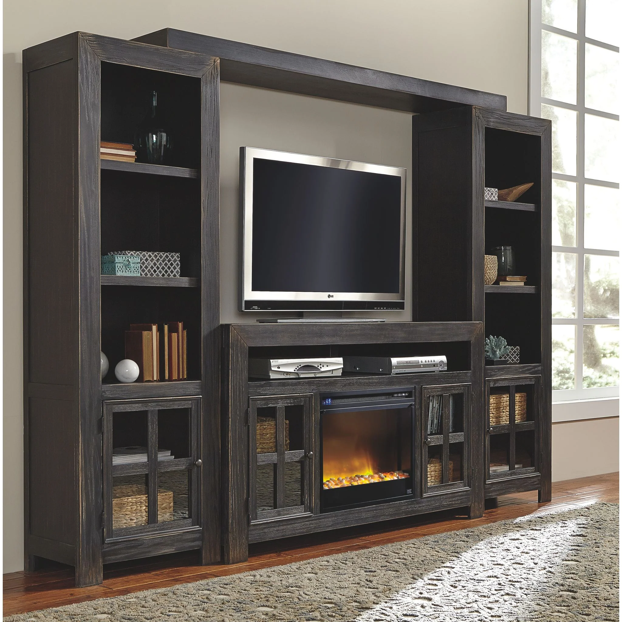 Gavelston Wall Unit with Fireplace Insert - Image 2