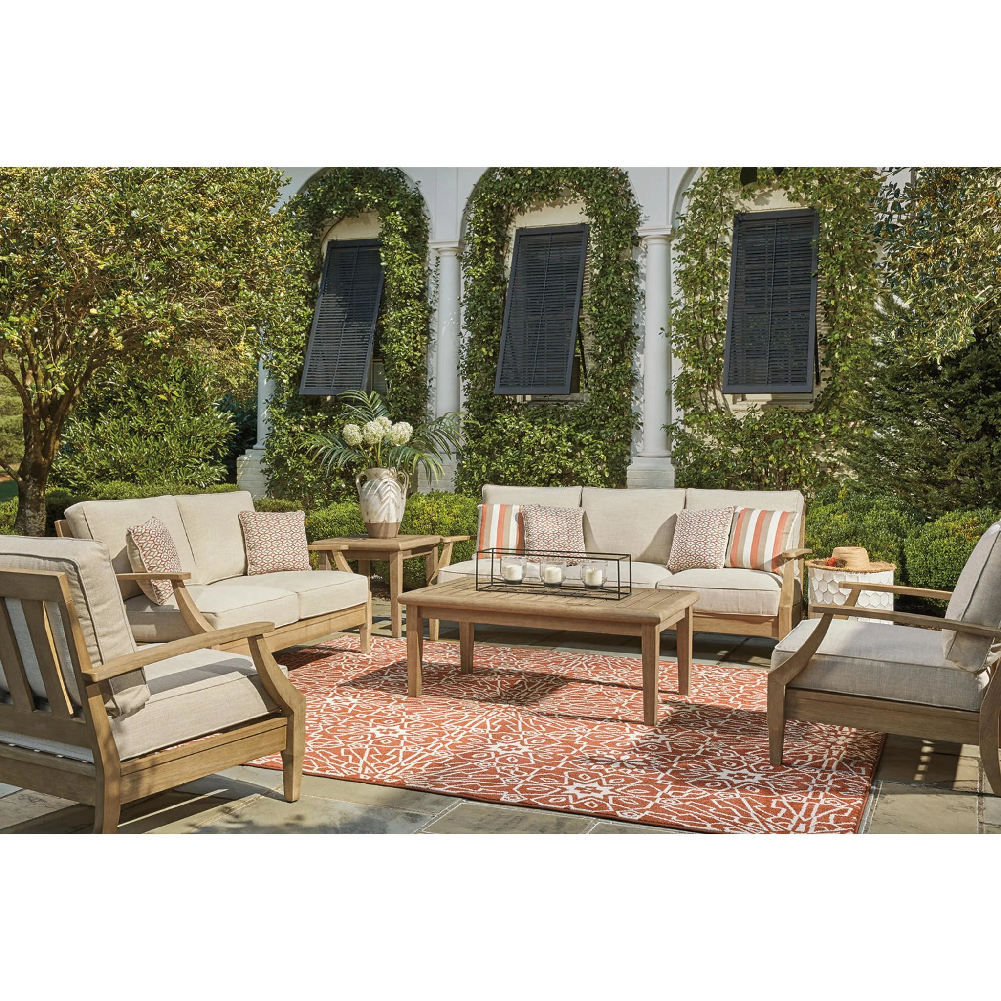 Gerianne Outdoor Rectangle Cocktail Table - Image 10