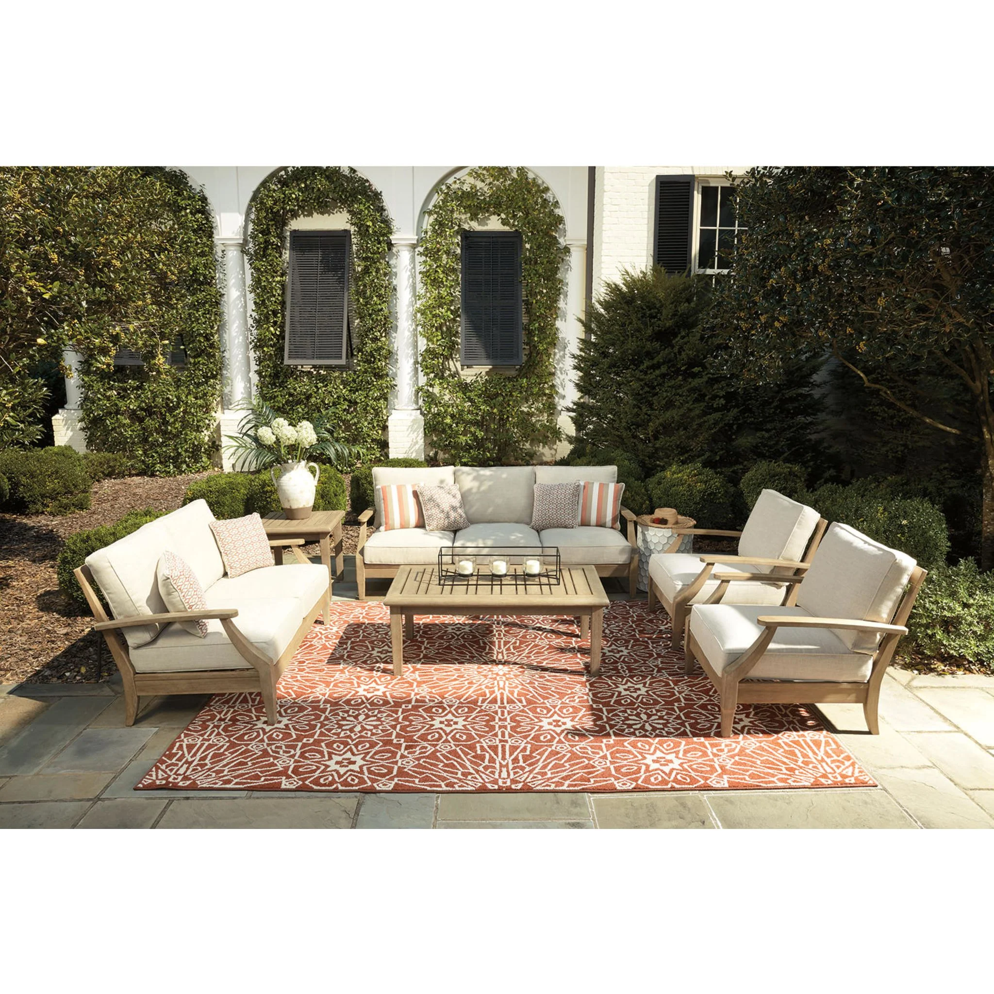 Gerianne Outdoor Rectangle Cocktail Table - Image 11