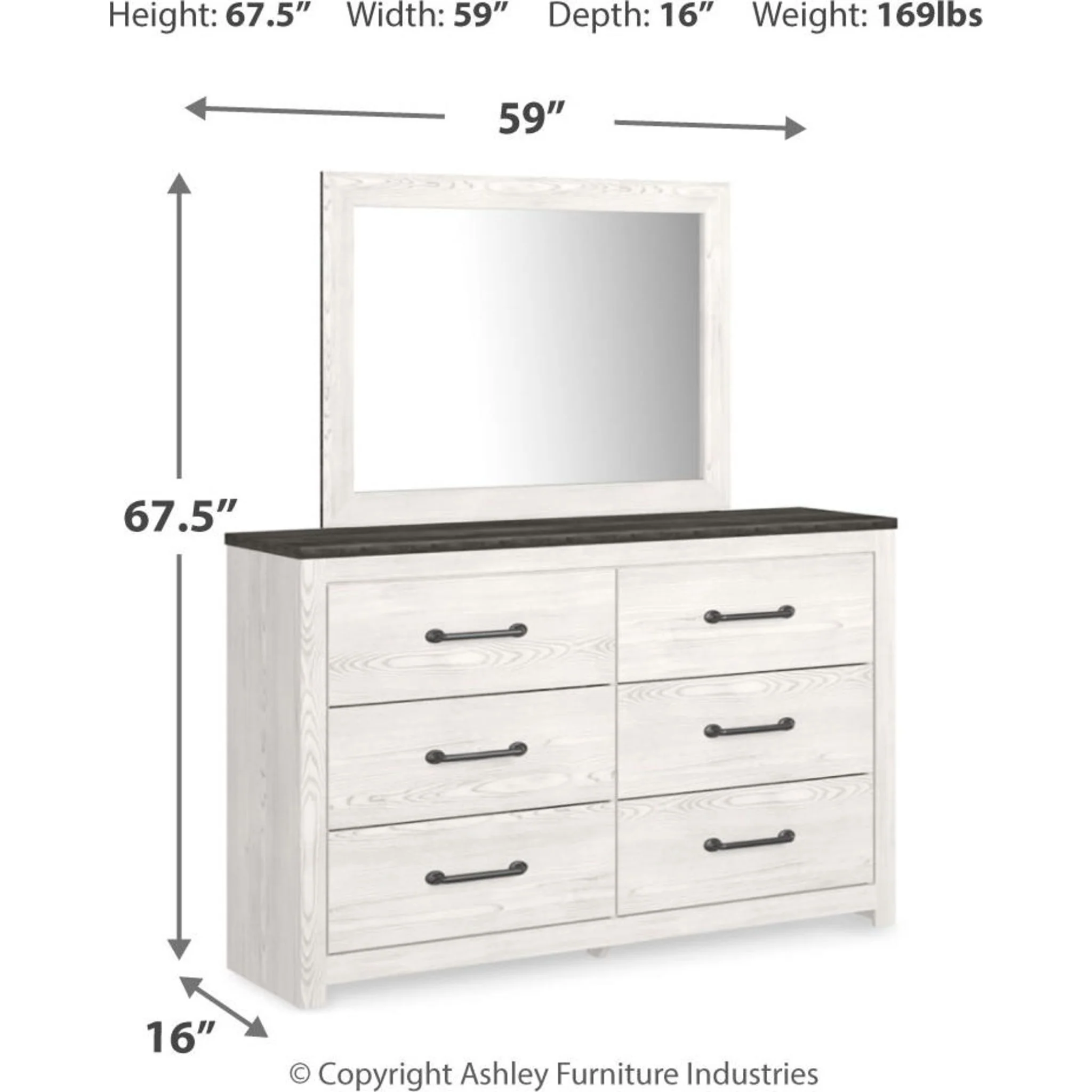 Gerridan 5 Piece Panel Bedroom - Image 10