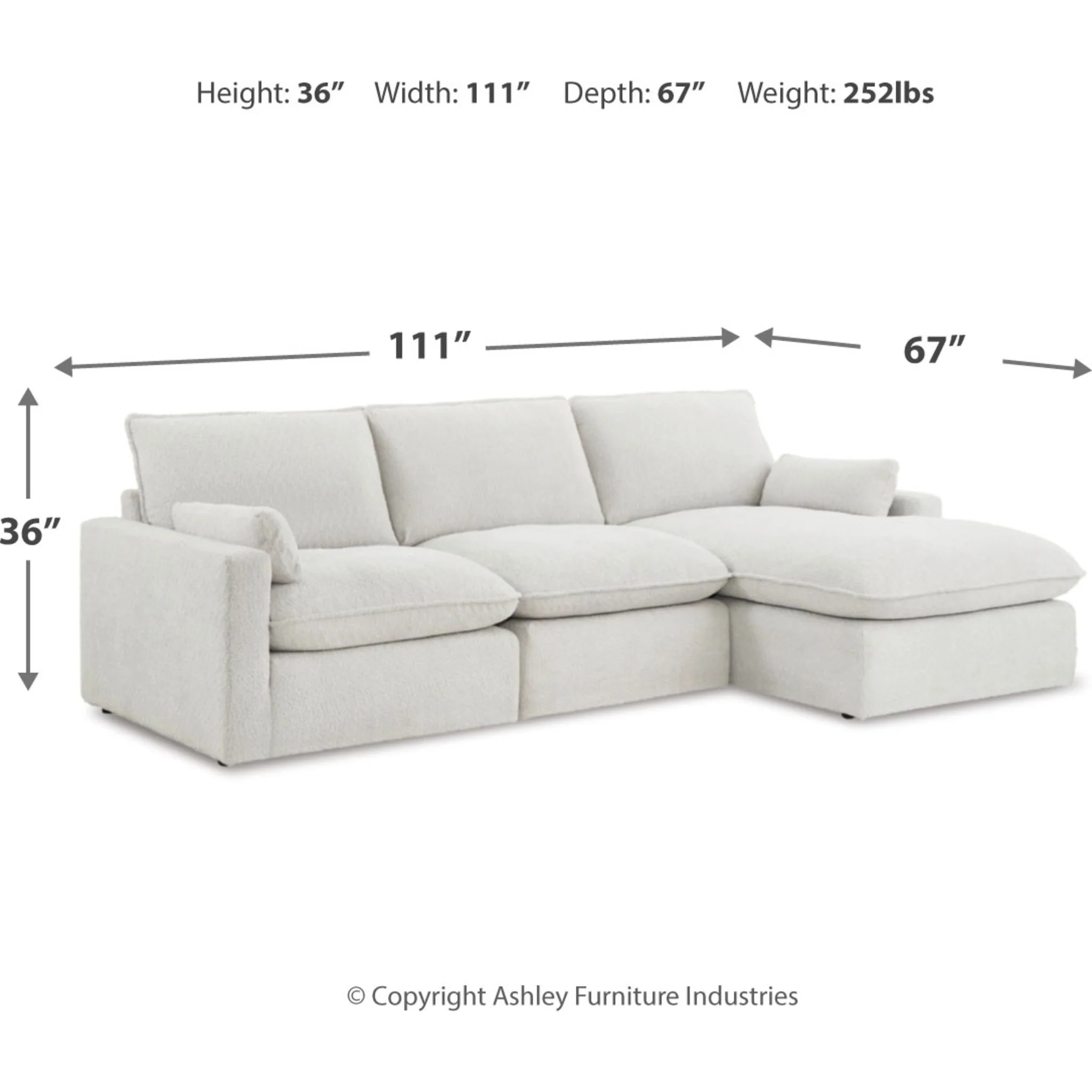 Gimma-Exclusive 3 Piece Sectional - Image 5