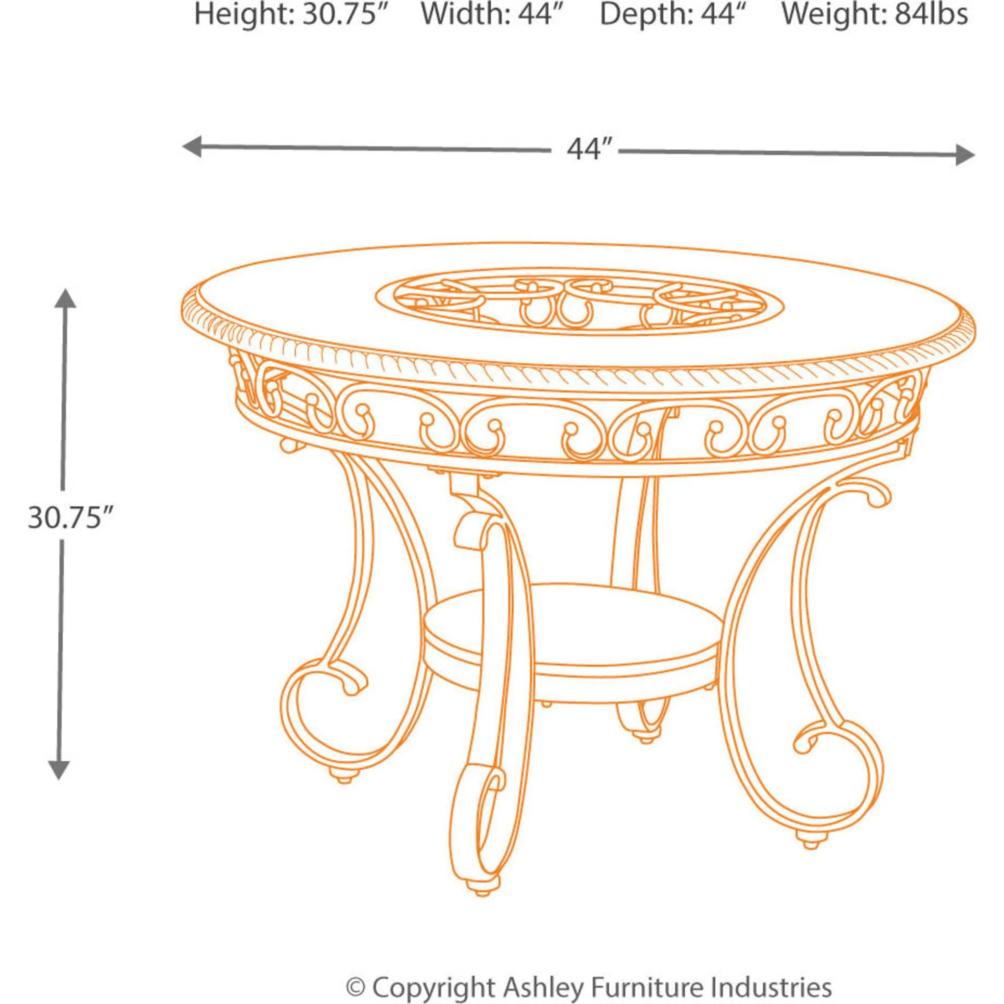 Glambrey Dining Table - Image 13