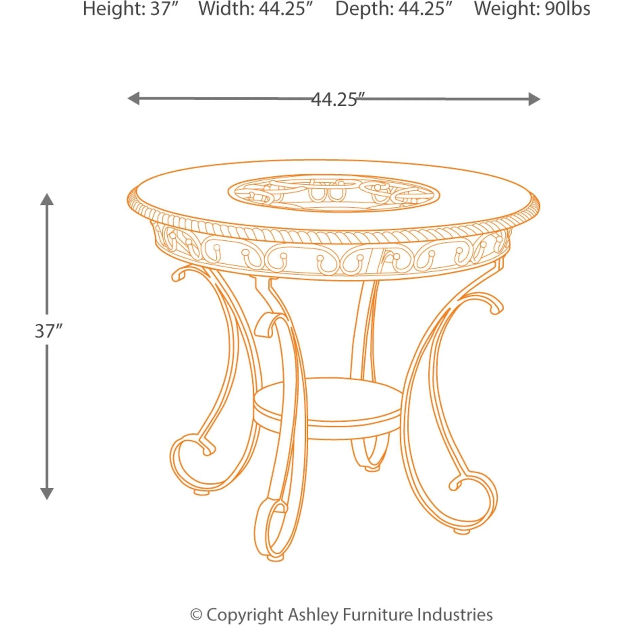 Glambrey Round Counter Height Table - Image 4