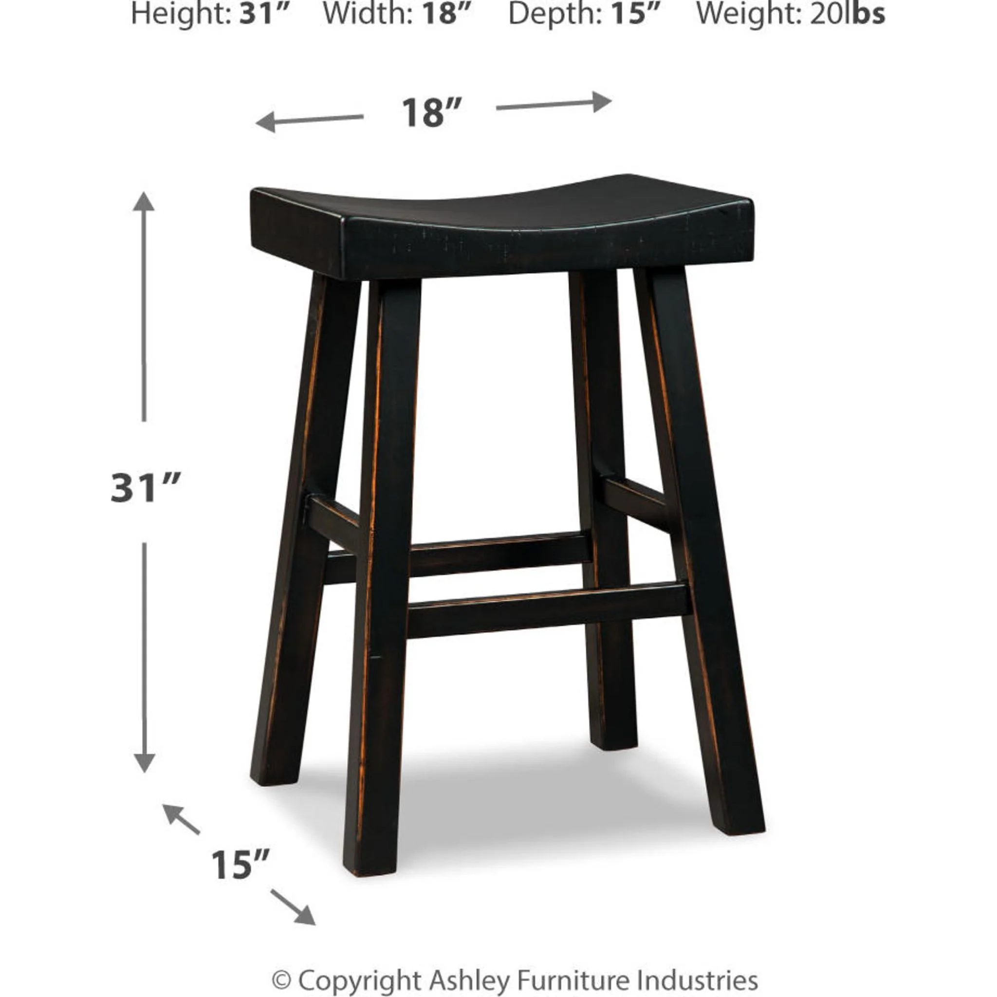 Glosco Bar Height Stool - Image 14