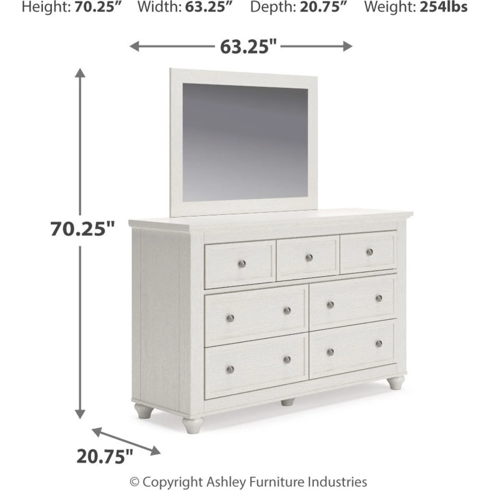 Grantoni 5 Piece Panel Bedroom - Image 21