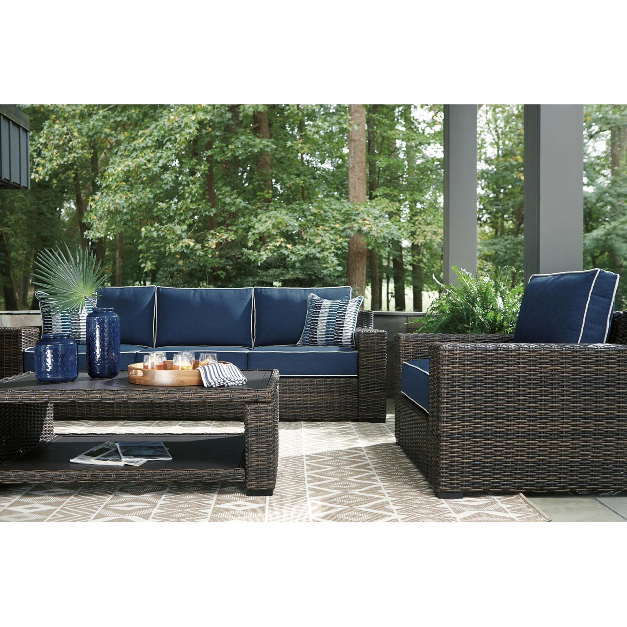 Grasson Lane Outdoor Sofa with Cushion - Image 8
