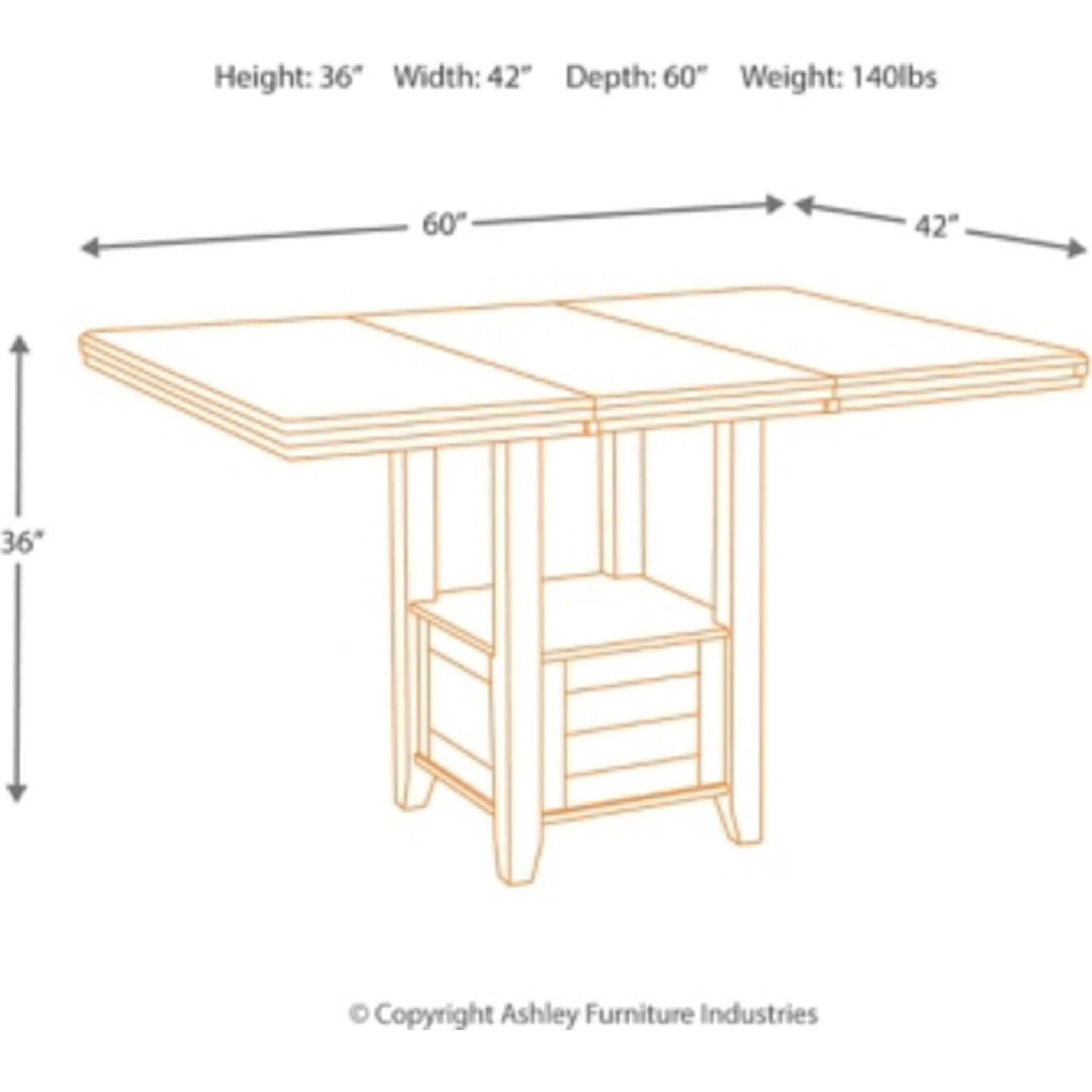 Haddigan Counter Dining Set - Image 5