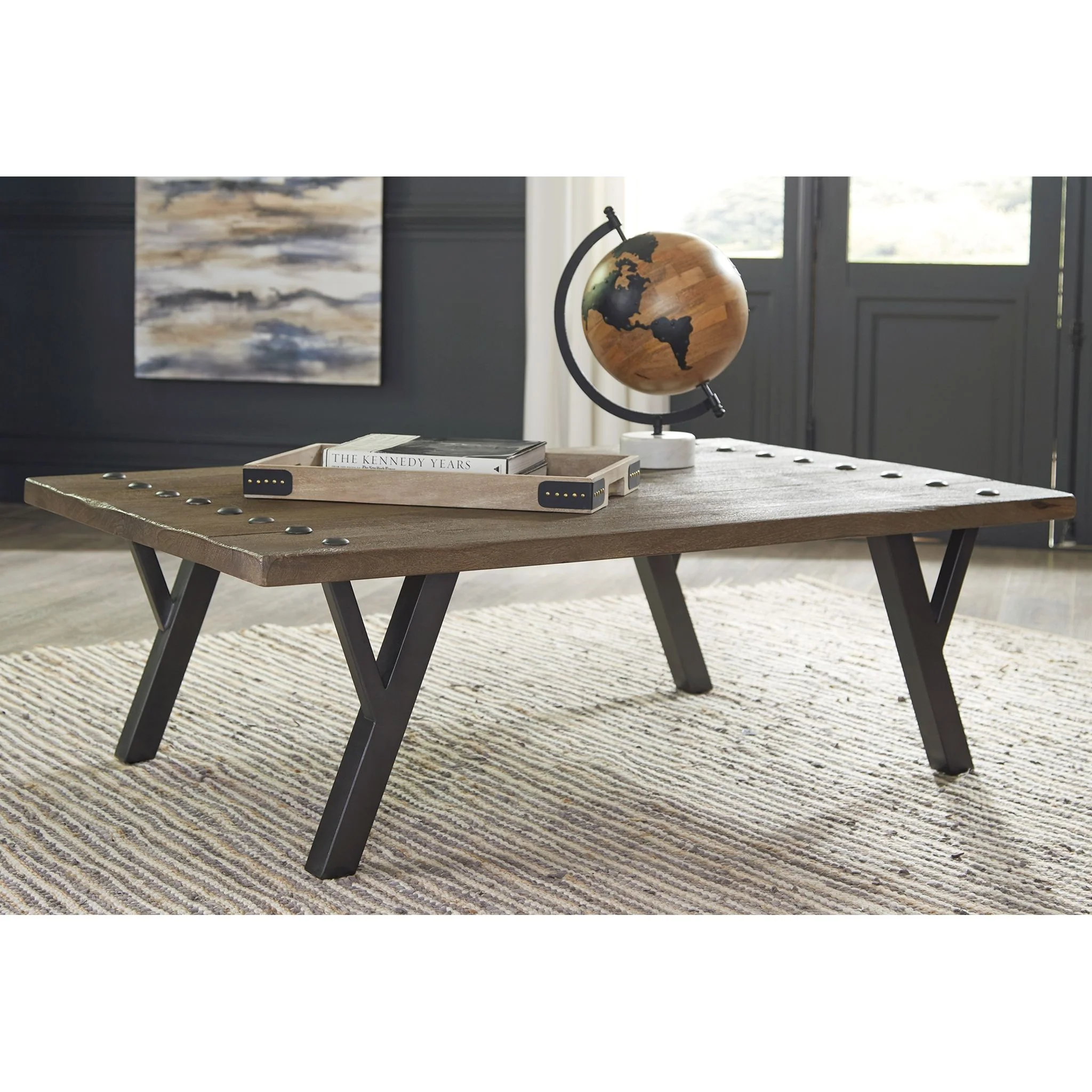 Haffenburg Rectangle Cocktail Table - Image 2