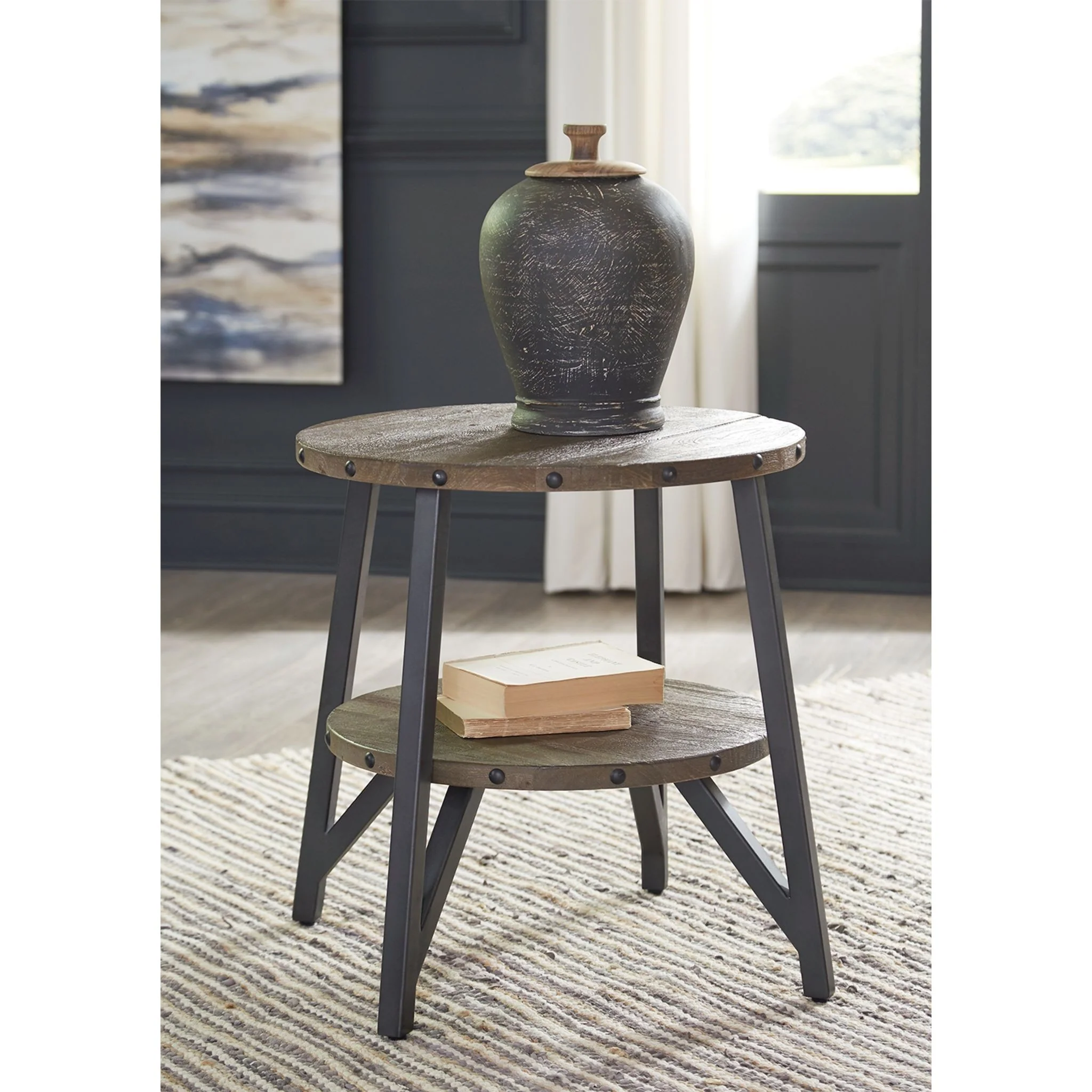 Haffenburg Round End Table - Image 2