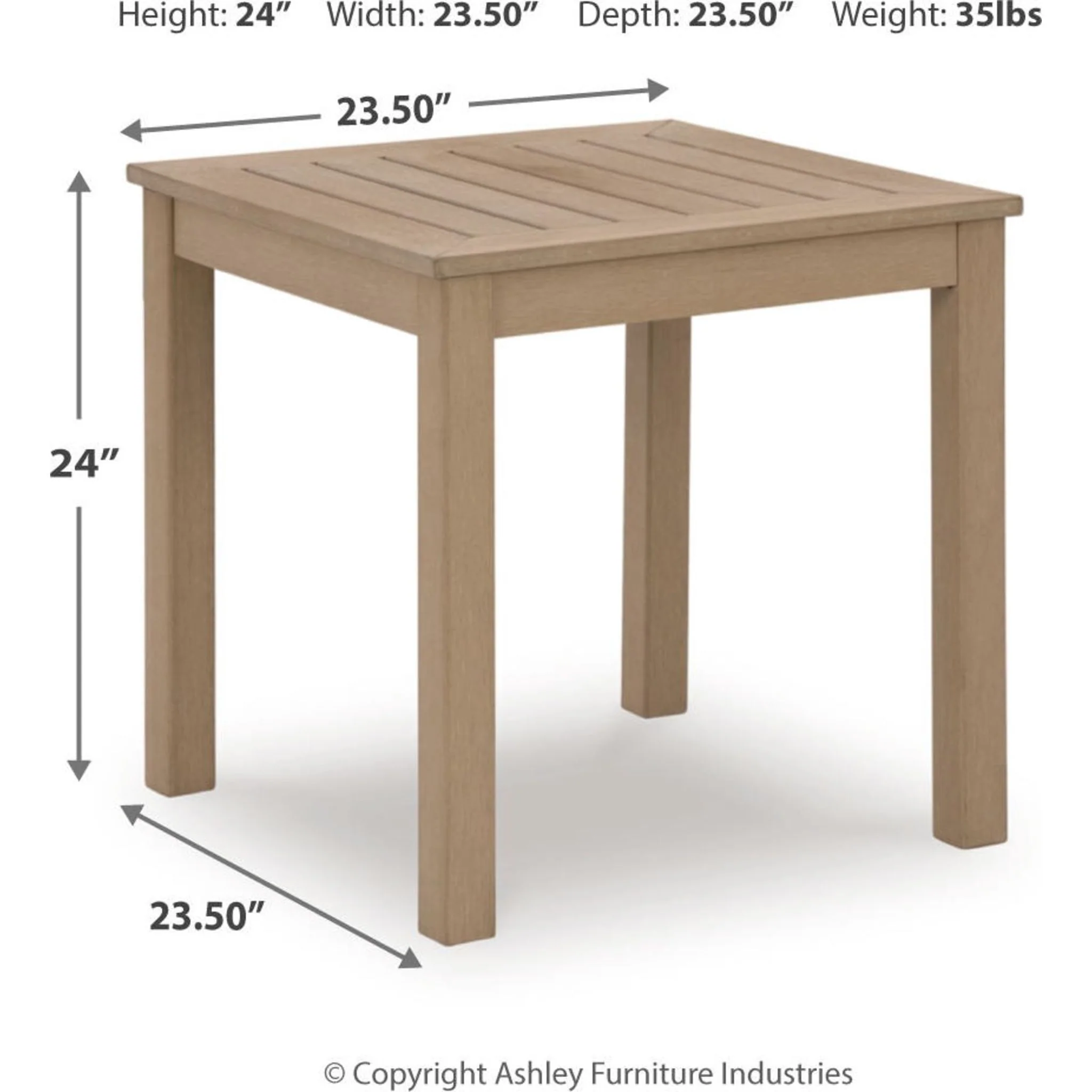 Hallow Creek Outdoor End Table - Image 5