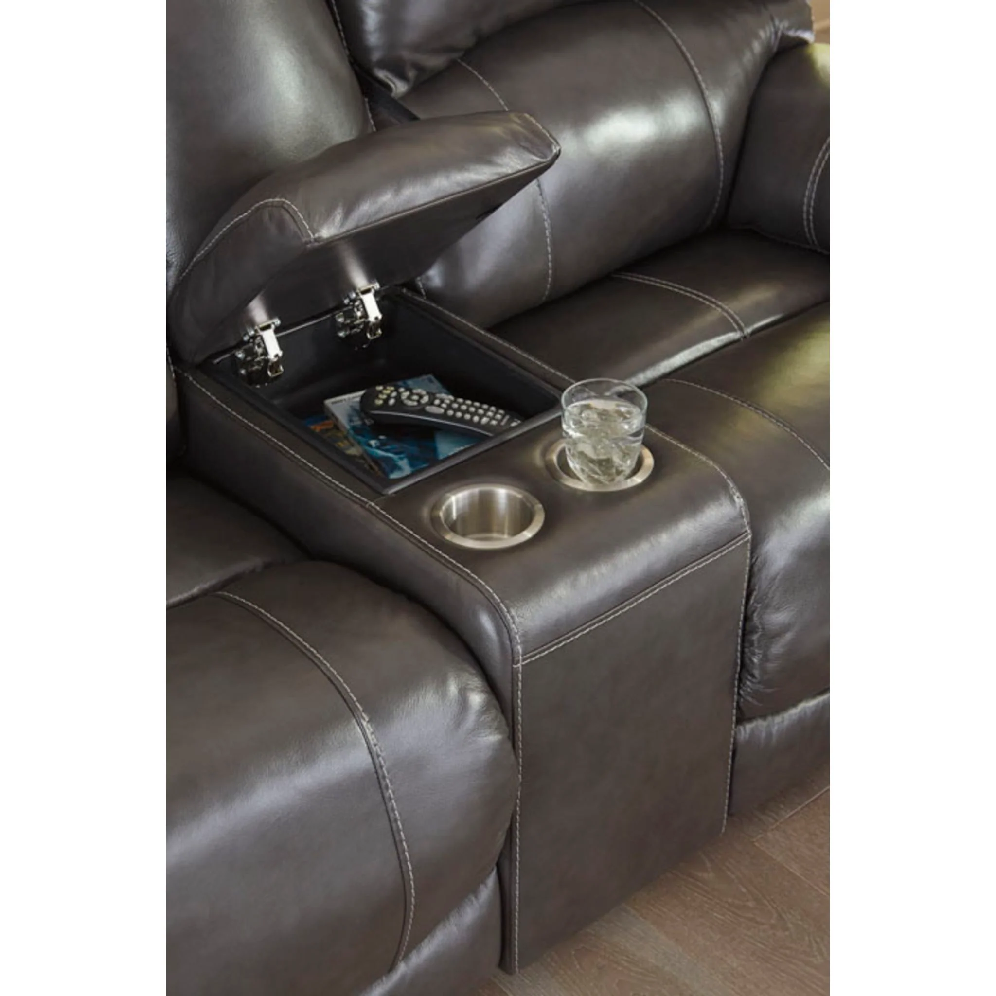 Hallstrung 3 Piece Power Reclining Sofa Chaise - Image 2