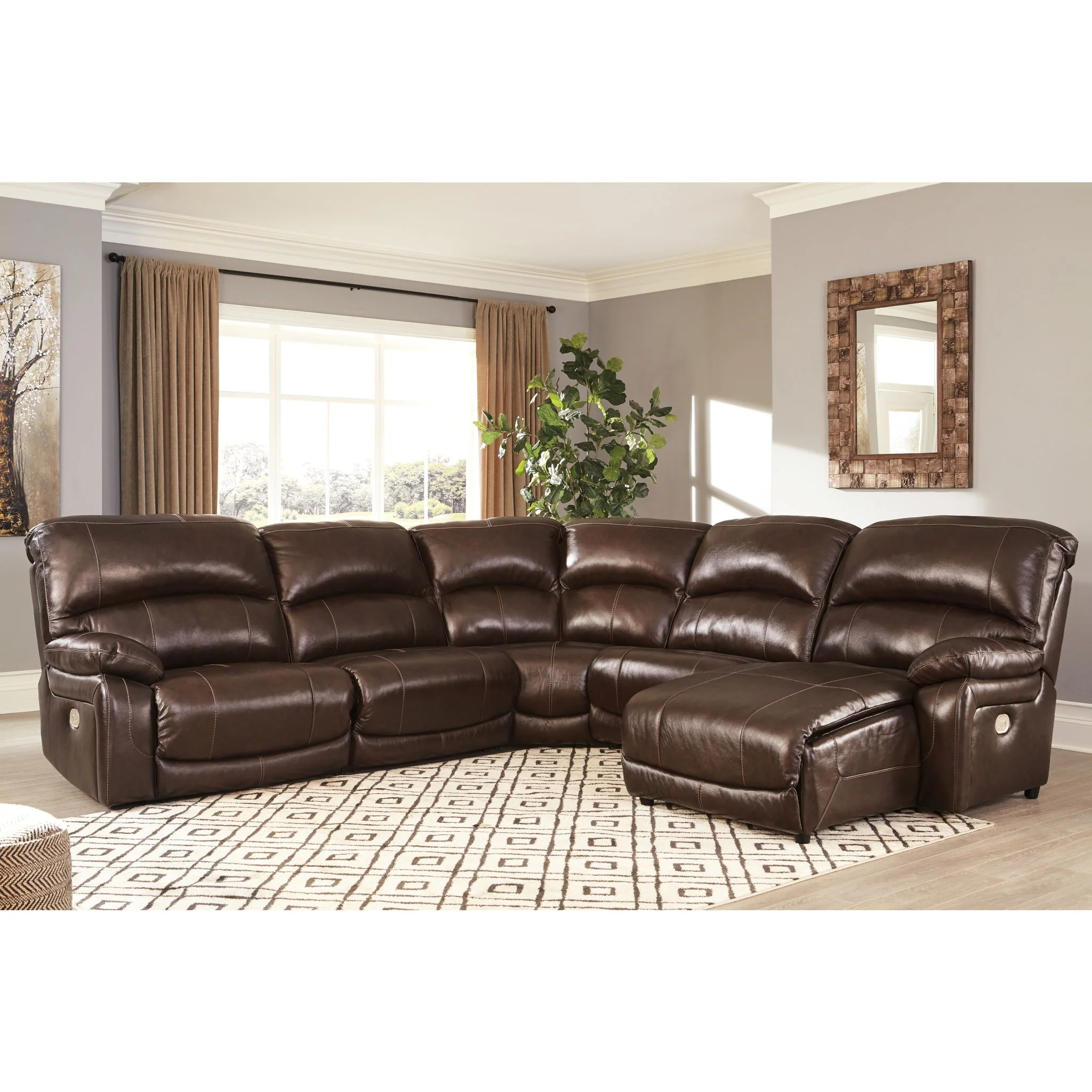 Hallstrung 5 Piece Reclining Sectional - Image 10