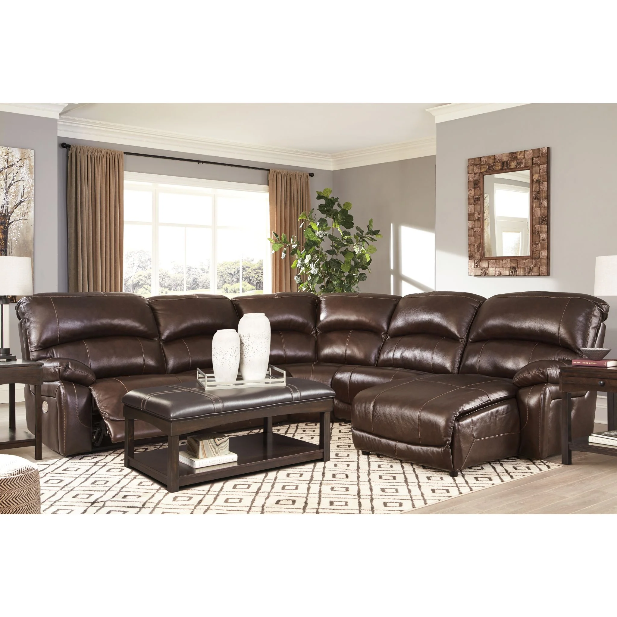 Hallstrung 5 Piece Reclining Sectional - Image 13