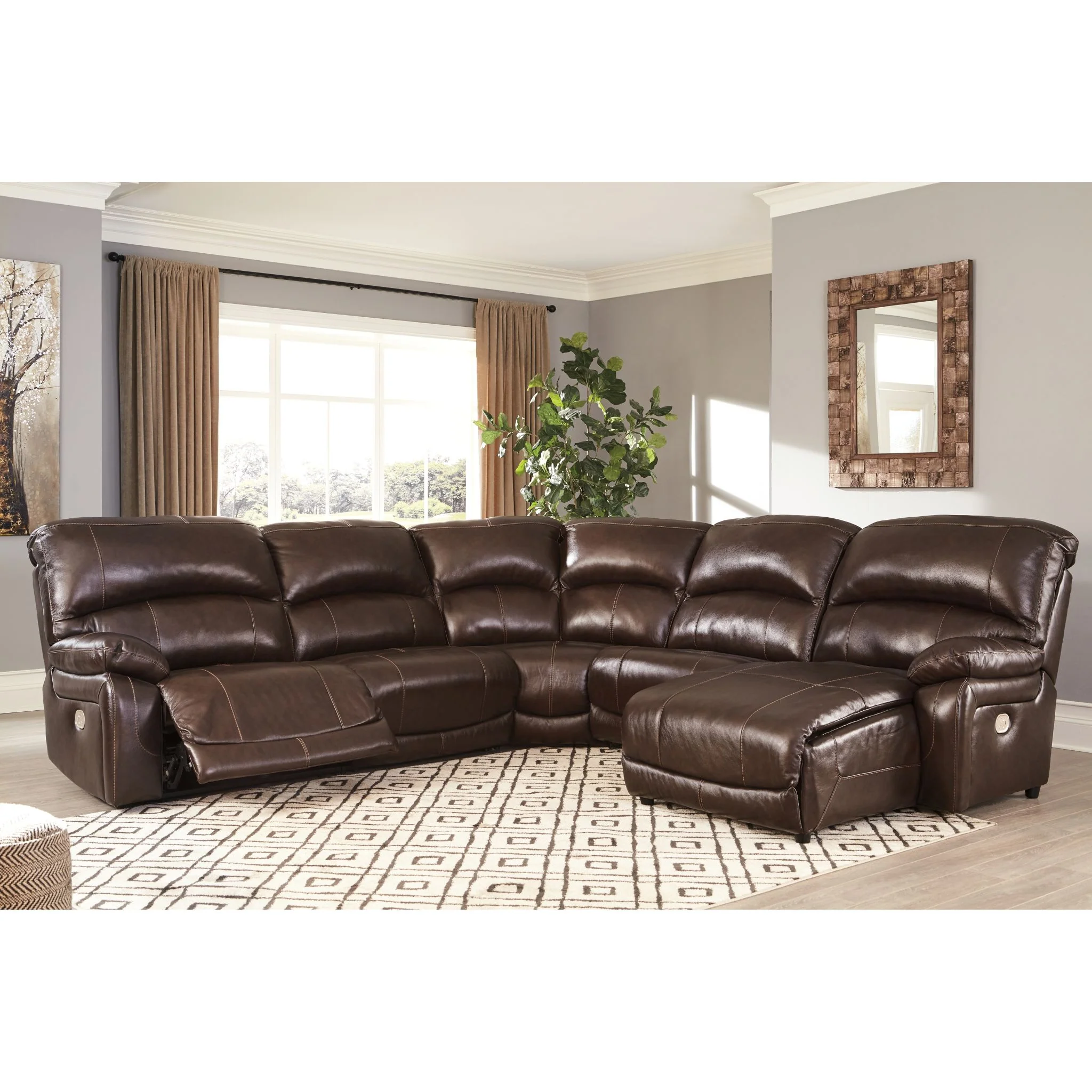 Hallstrung 5 Piece Reclining Sectional - Image 2
